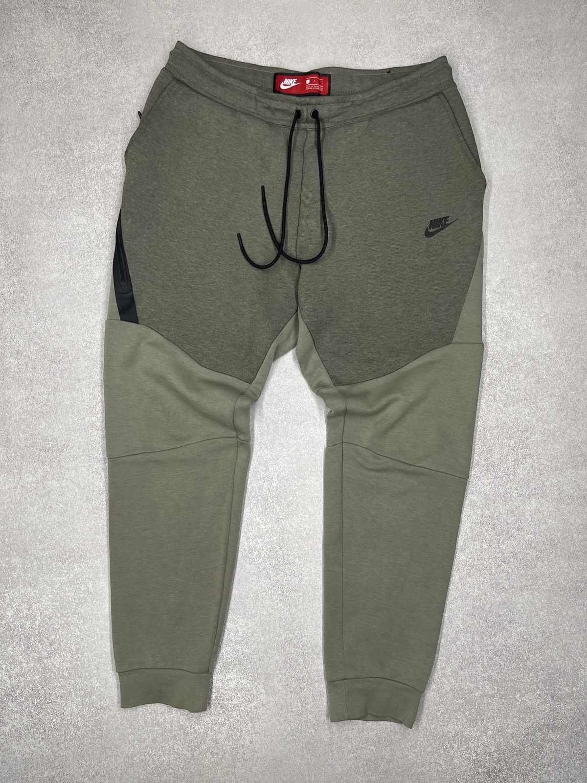Nike Mens Nike Tech Fleece Jogger Sweatpants Dark Stucco Size L Size US 34 / EU 50 - 3 Thumbnail