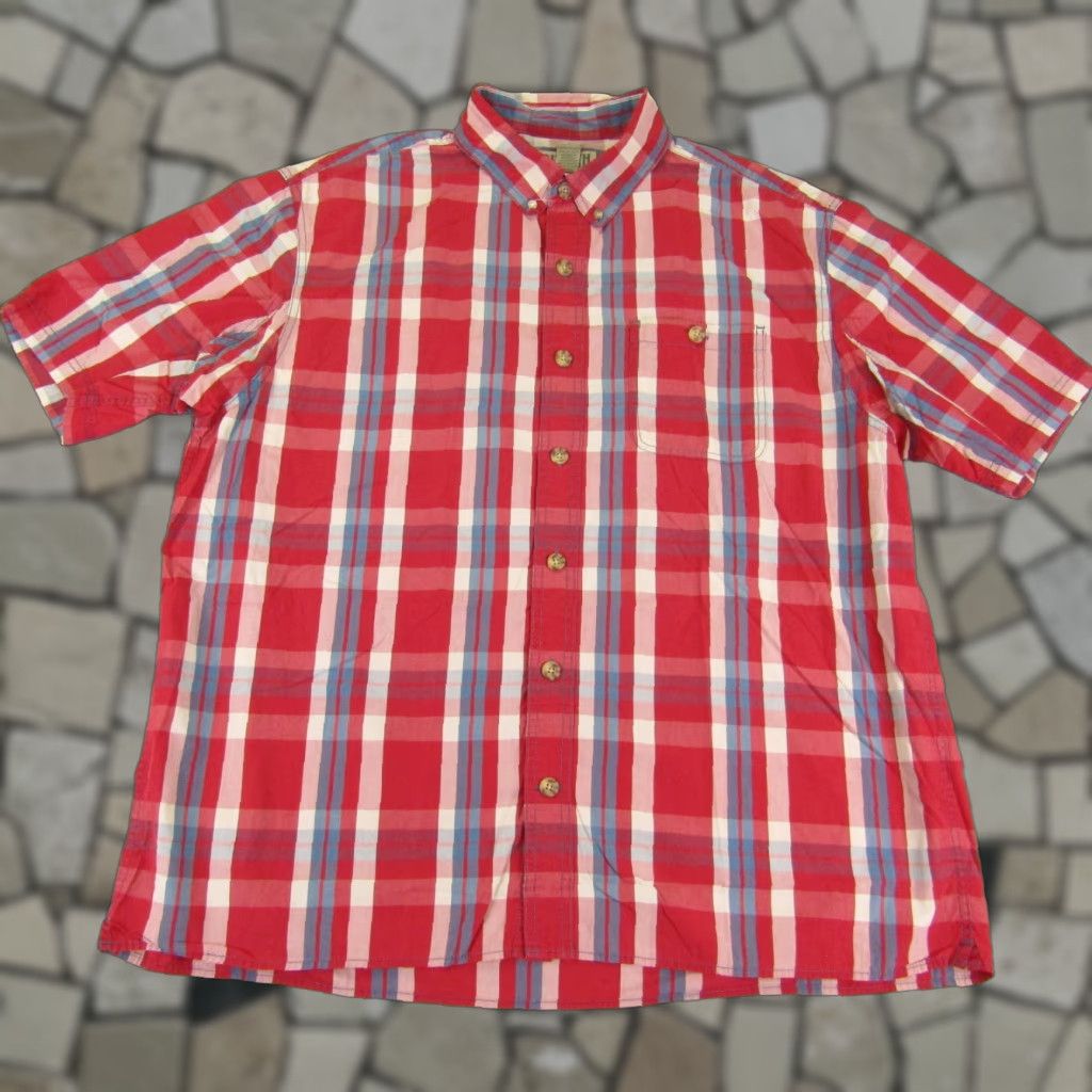 Vintage Duluth Mens Shirt XL Red Plaid Button-Up Camp Casual Outdoors Workwear Size US XL / EU 56 / 4 - 1 Thumbnail