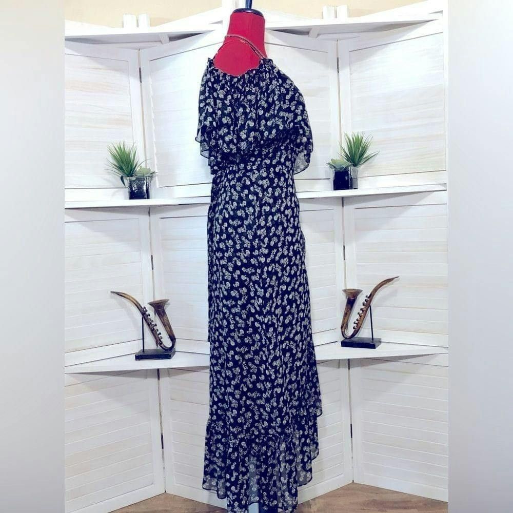 MISA Los Angeles NWOT Misa Los Angeles ruffled Talya black floral dress Sz XS Size XS / US 0-2 / IT 36-38 - 5 Thumbnail