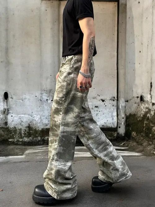 VIBE Camo Graphic Stacked Denim Jeans Size US 30 / EU 46 - 8 Thumbnail