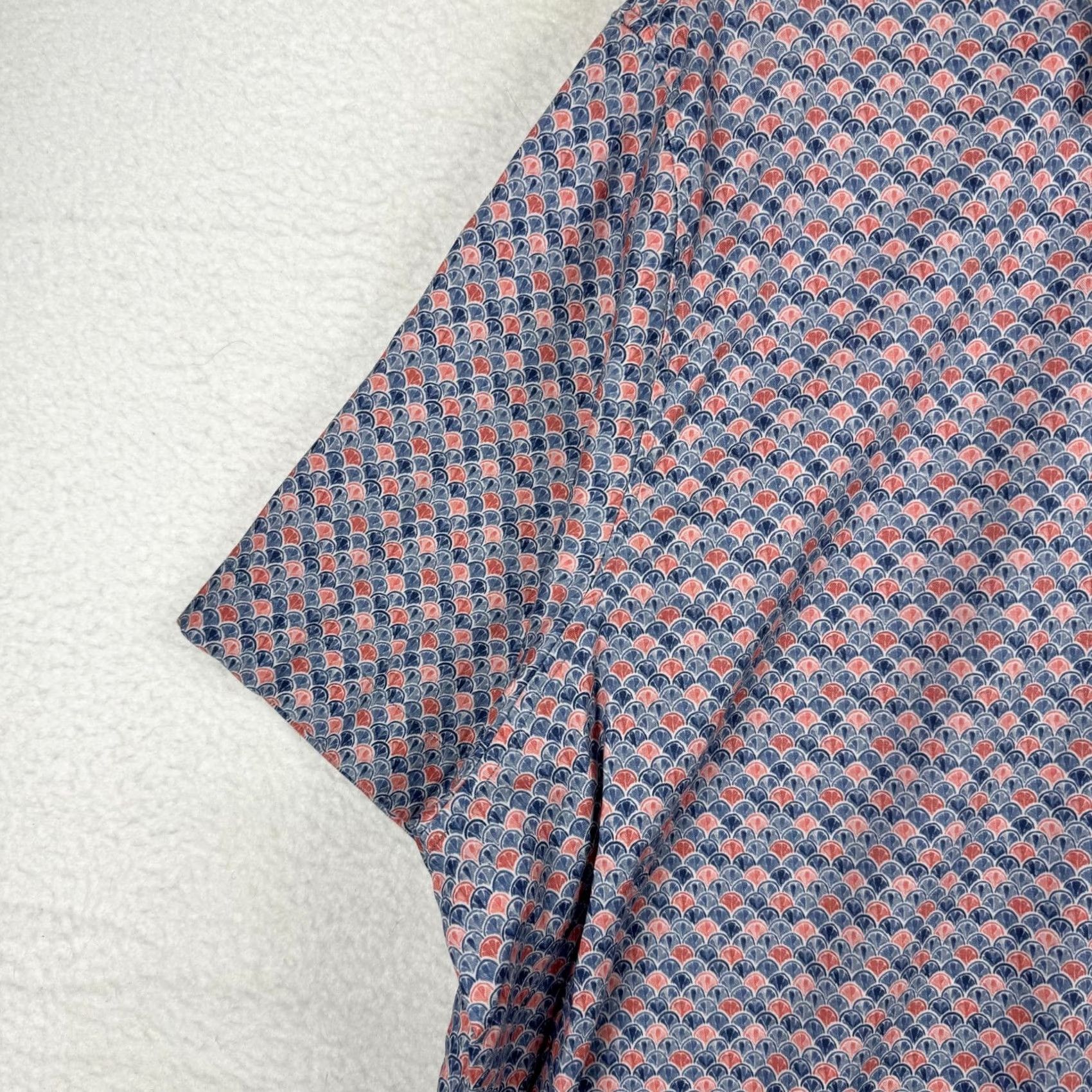 johnnie-O VINTAGE Johnnie-O Hangin Out Mens 2XL AOP Short Sleeve Lightweight Button Up Shirt Size US XXL / EU 58 / 5 - 4 Thumbnail