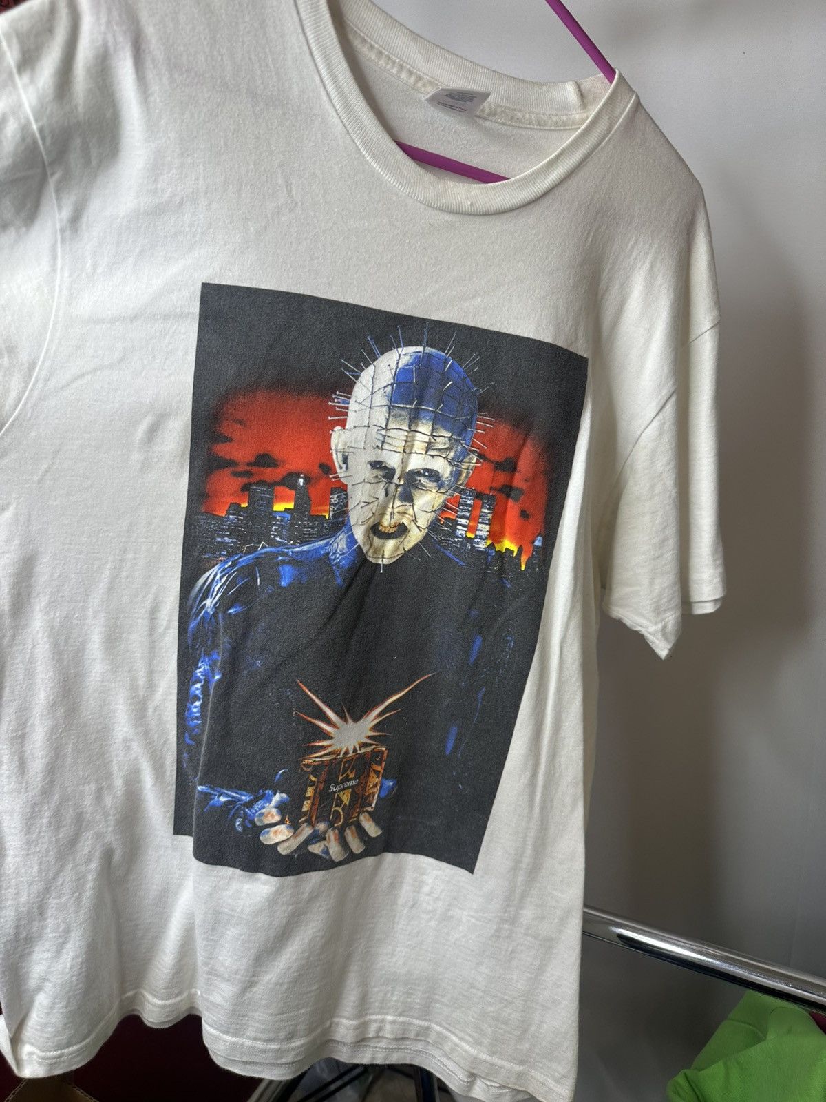 Supreme Supreme Hellraiser Hell on Earth tee - White Size US L / EU 52-54 / 3 - 4 Thumbnail