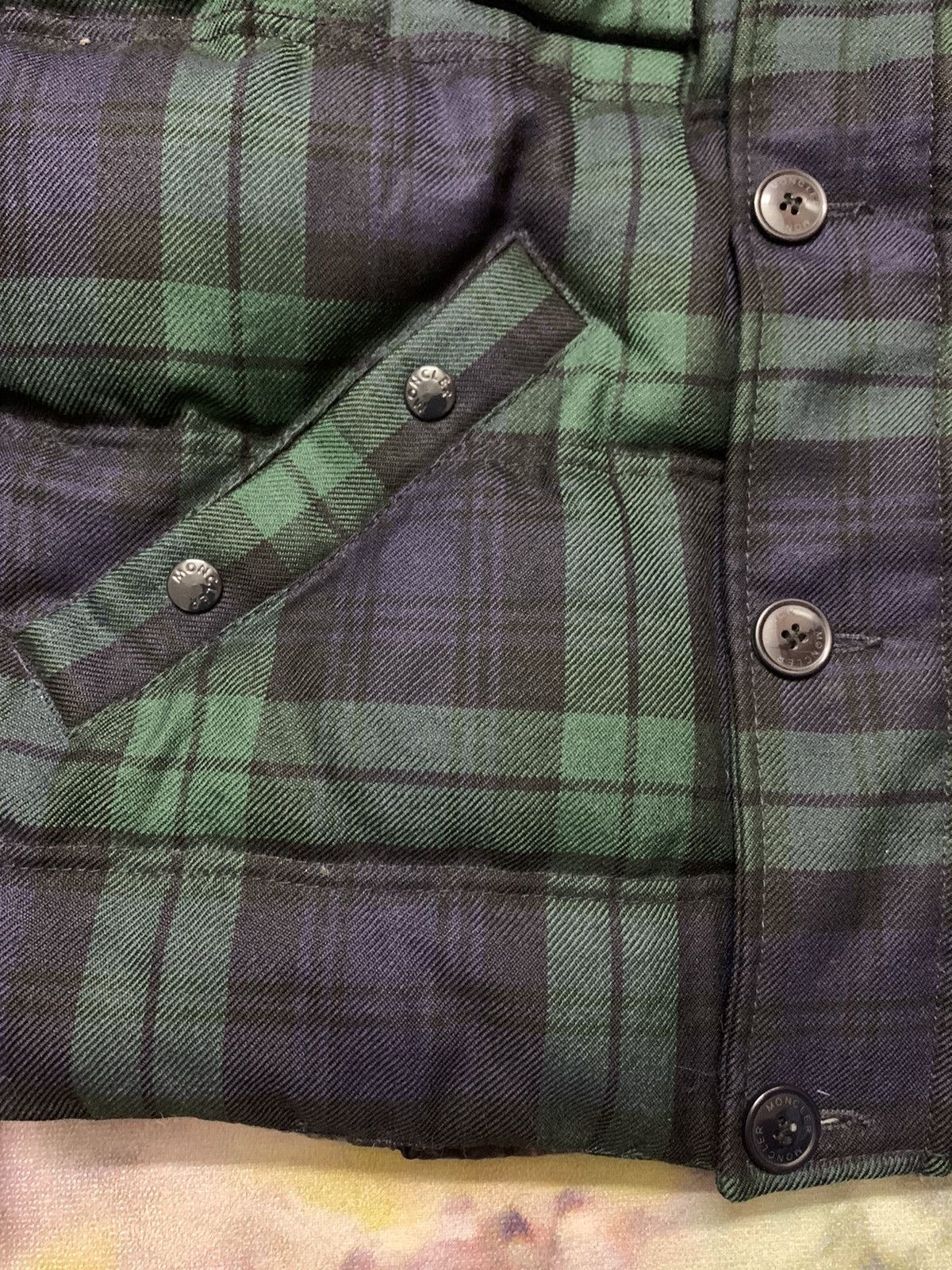 Moncler MONCLER Defense Green Wool Down Puffer Jacket Size US M / EU 48-50 / 2 - 7 Thumbnail