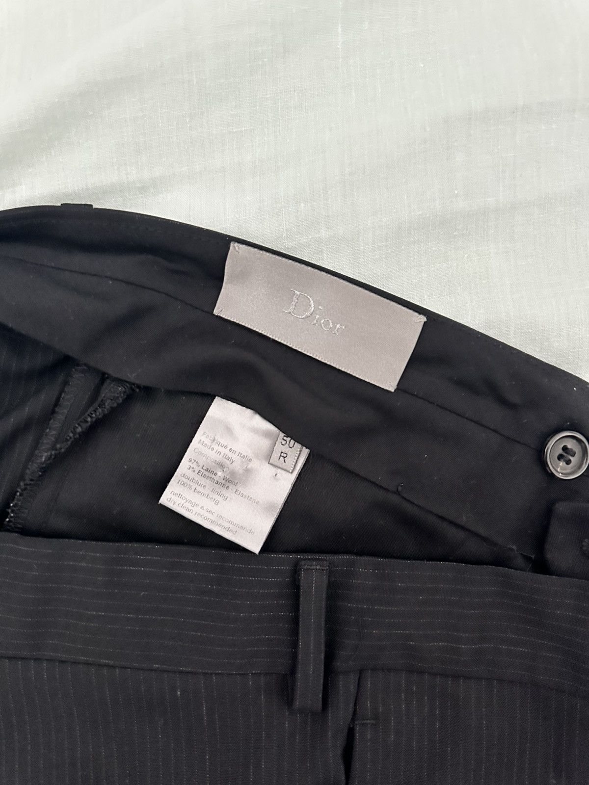 Dior Dior Homme SS05 Hedi Slimane Era Pinstripe Suit Size 50R - 10 Thumbnail