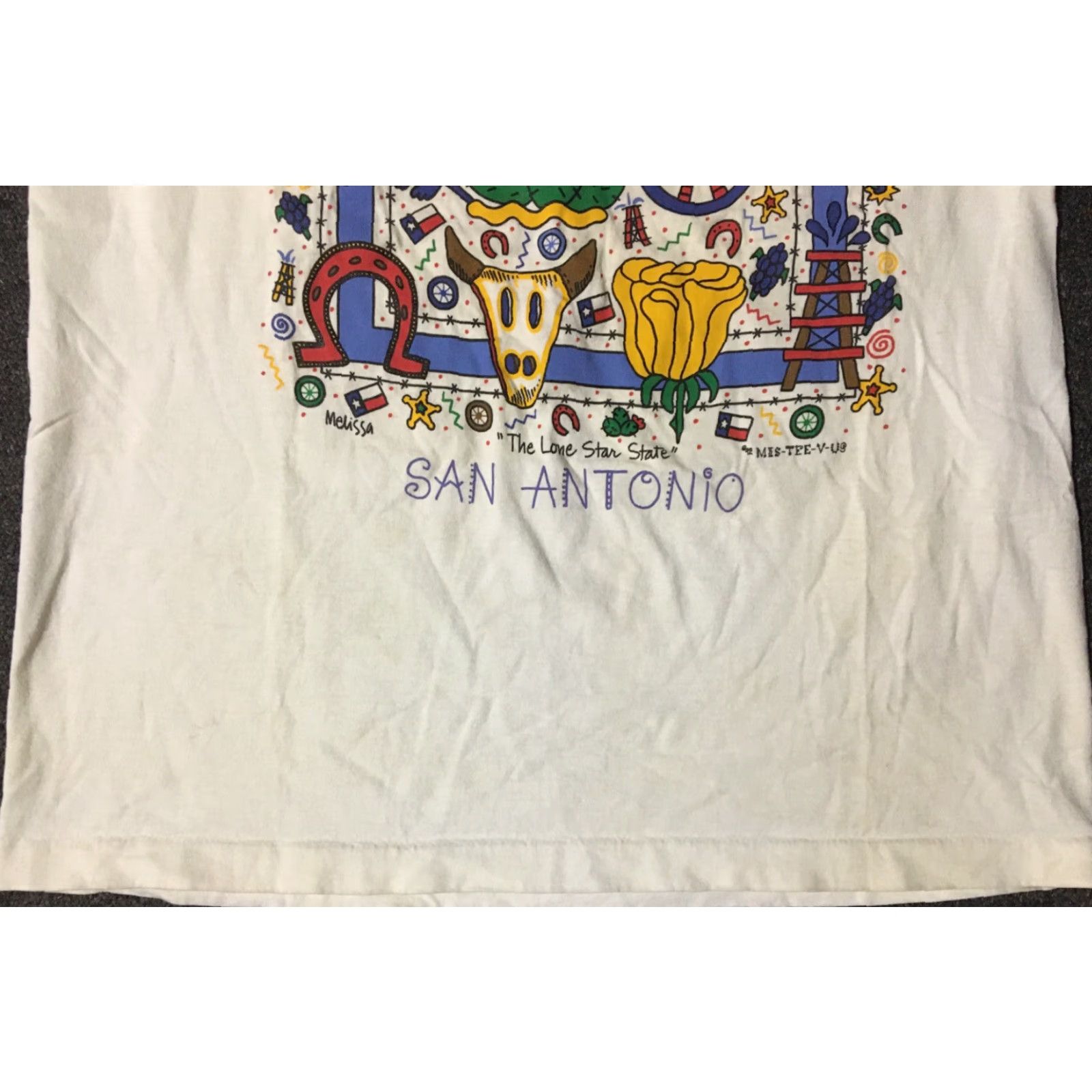 Vintage VINTAGE San Antonio Texas 90s Shirt L White Cowboy Western Rodeo Grunge 80s END: Size US L / EU 52-54 / 3 - 5 Thumbnail