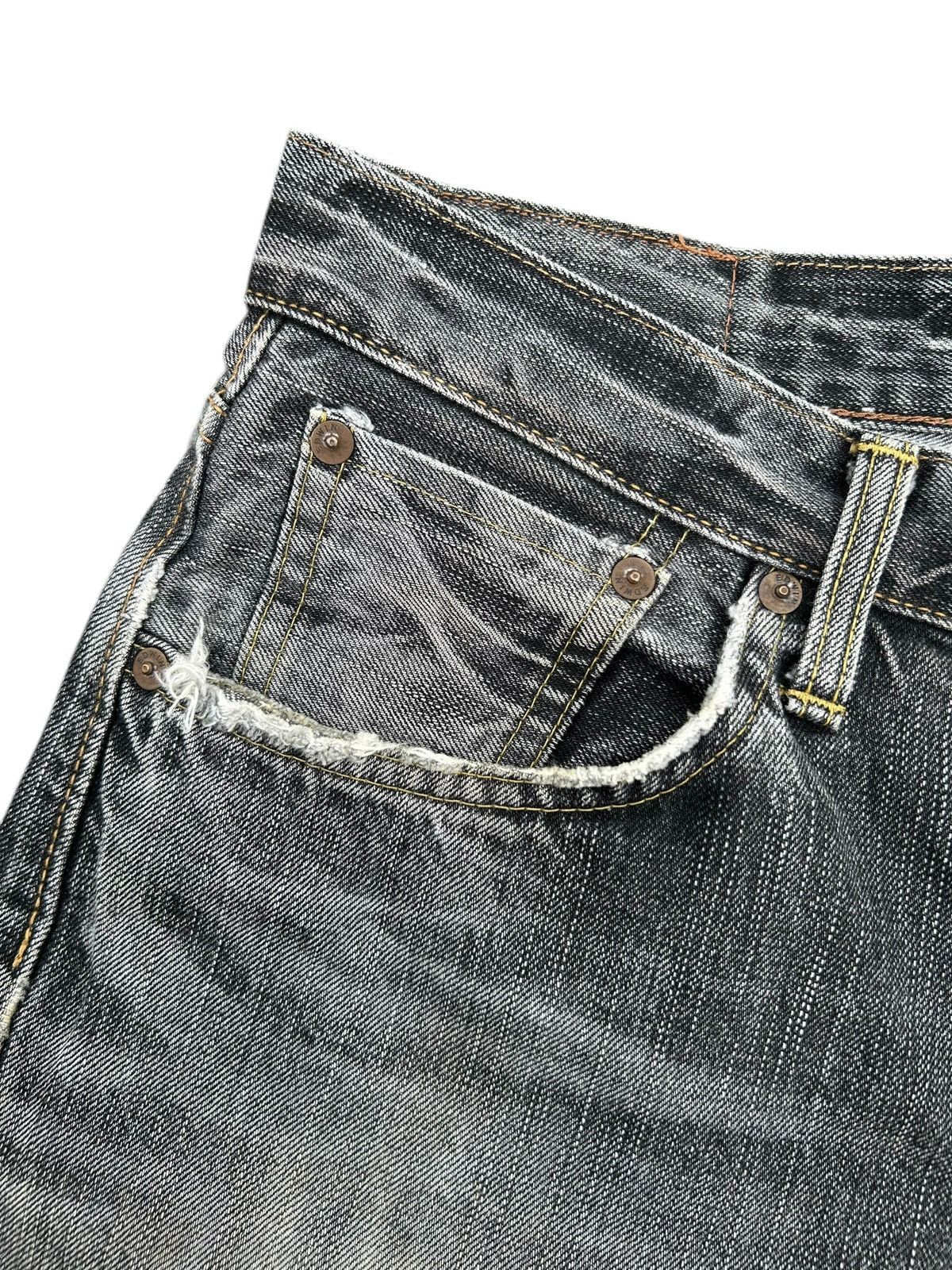 Kapital Thrashed Vintage Edwin 505ZX Selvedge Denim Jeans Size US 31 - 6 Thumbnail