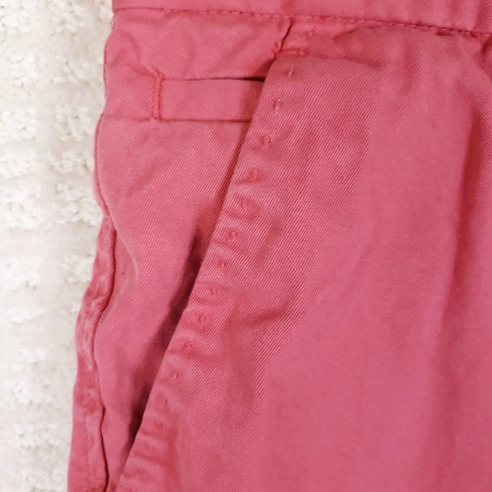 J.McLaughlin J. McLaughlin Shorts Mens 36 Nantucket Red Pink Golf Beach Resort Chino Flat Front Zip Pockets Classic Regular Cotton 10 In Inseam Size US 36 / EU 52 - 5 Thumbnail