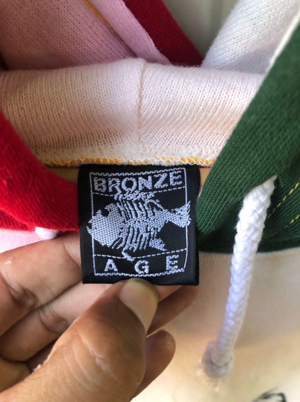 Shorty's Skateboards × Vintage Rare🔥 Vintage 90s Bronze Age Skateboards Rasta Hoodie Size US XL / EU 56 / 4 - 3 Thumbnail