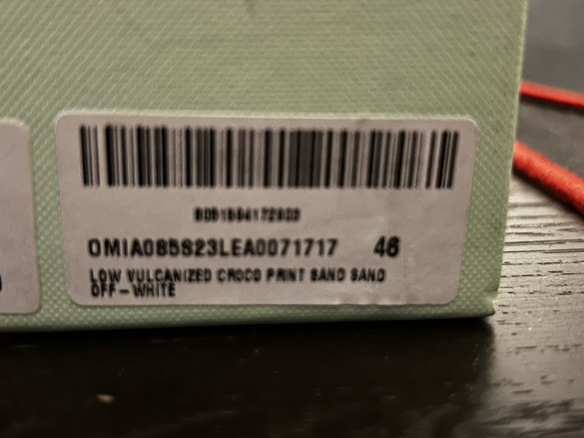 Off-White Off-White Vulcanized Croc Print Shoes Size US 13 / EU 46 - 9 Thumbnail