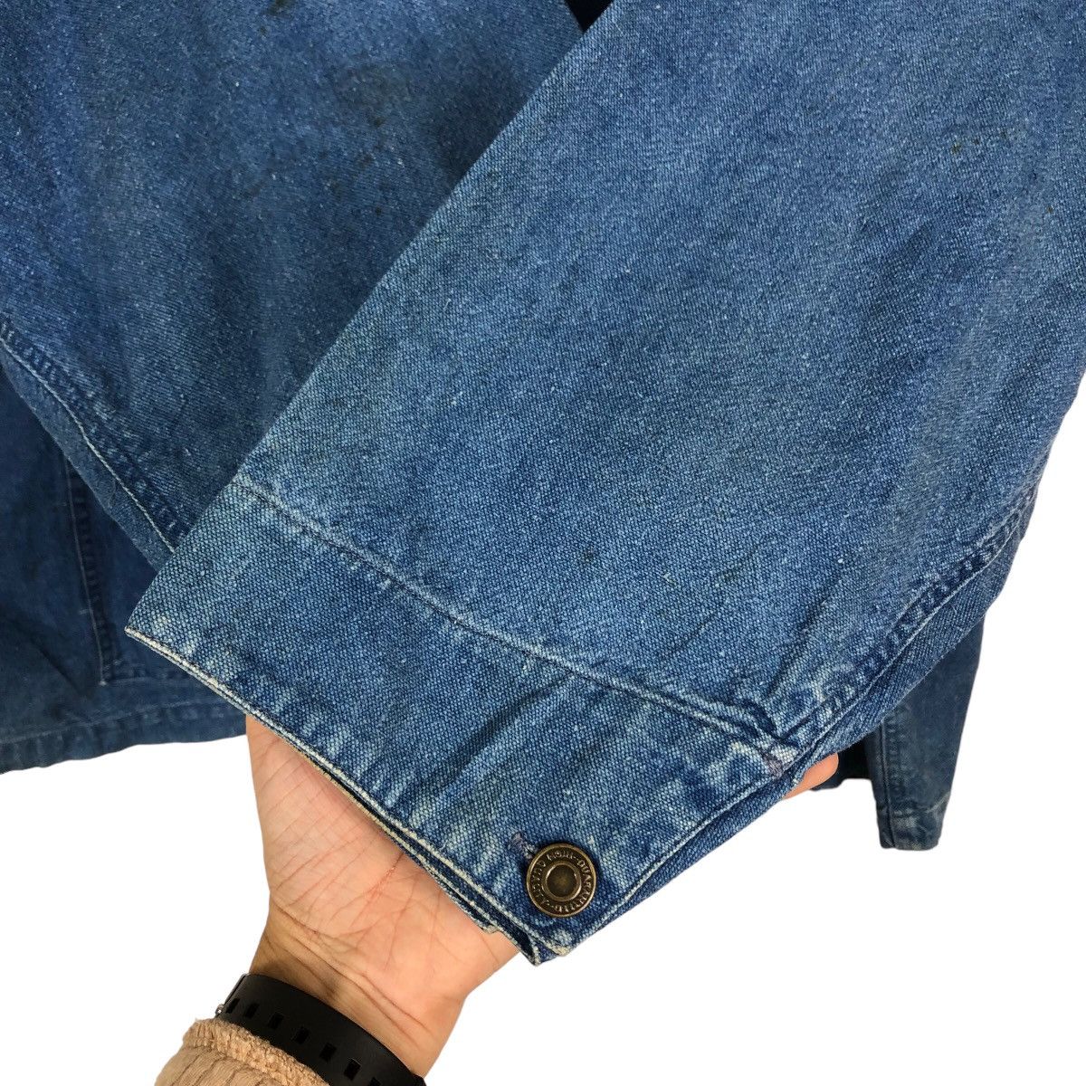 Japanese Brand 🔥90s Vintage Chore Denim Work Jacket Tomy Curt Issey Miyake Size US M / EU 48-50 / 2 - 12 Thumbnail