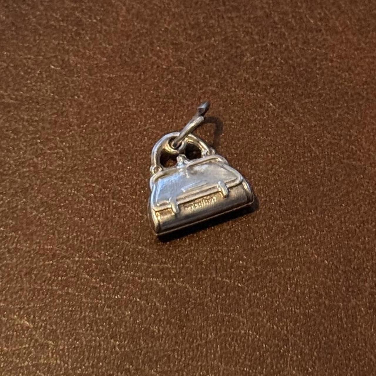 Designer Vintage Sterling Silver Purse Pendant/Charm Size ONE SIZE - 2 Thumbnail