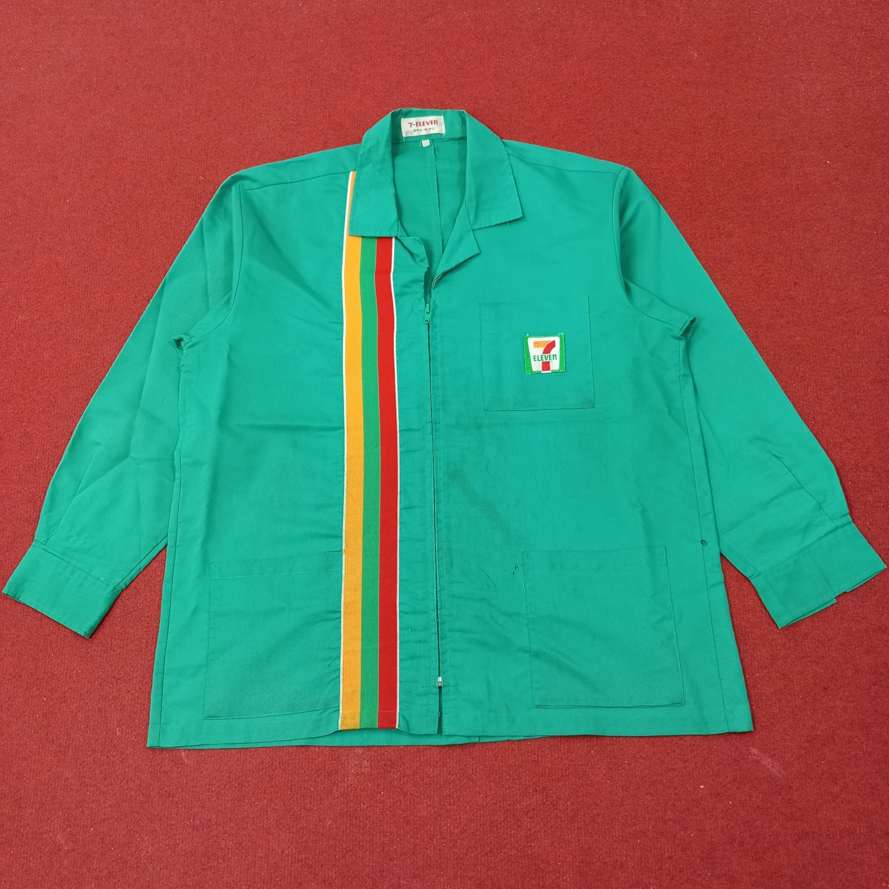 Vintage 7 Eleven Workwear Uniform Jacket c239n80 Size US L / EU 52-54 / 3 - 1 Thumbnail