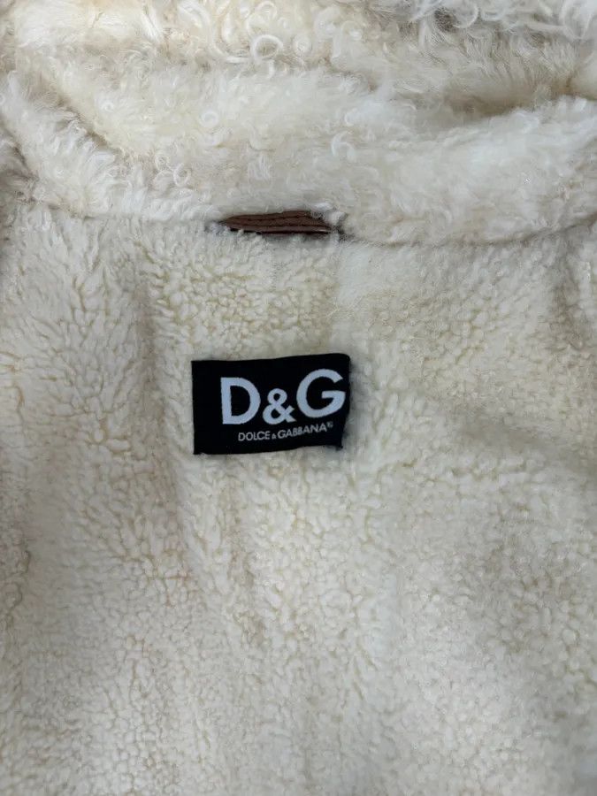 Dolce & Gabbana 2000s Dolce & Gabbana Brown Shearling Jacket Size S / US 4 / IT 40 - 9 Thumbnail