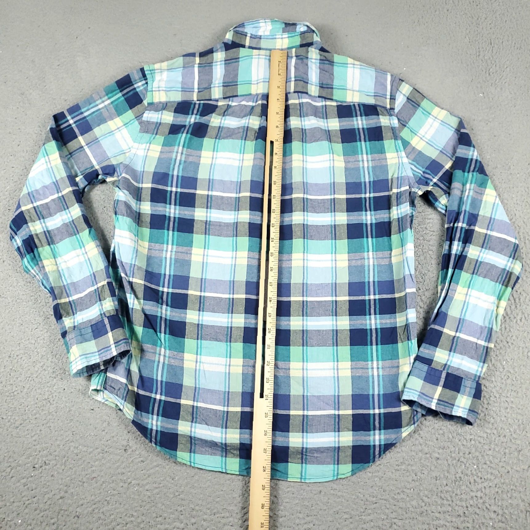 American Eagle Outfitters American Eagle Button-Up Shirt Mens Medium Blue Plaid Long Sleeve Casual Size US M / EU 48-50 / 2 - 4 Thumbnail
