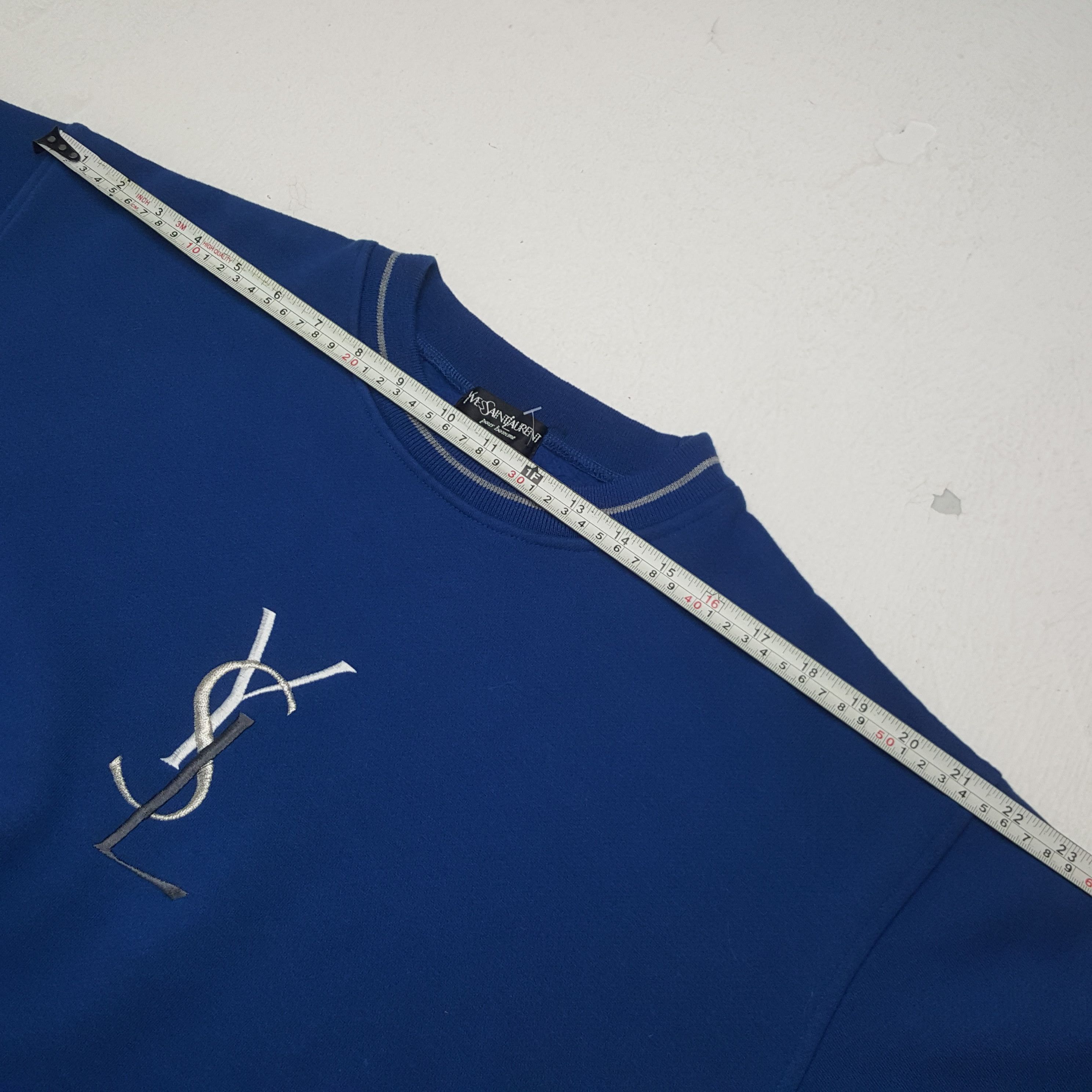 Designer × Japanese Brand × Yves Saint Laurent Vintage Yves Saint Laurent Embroidery Logo Sweatshirt Size US L / EU 52-54 / 3 - 5 Thumbnail