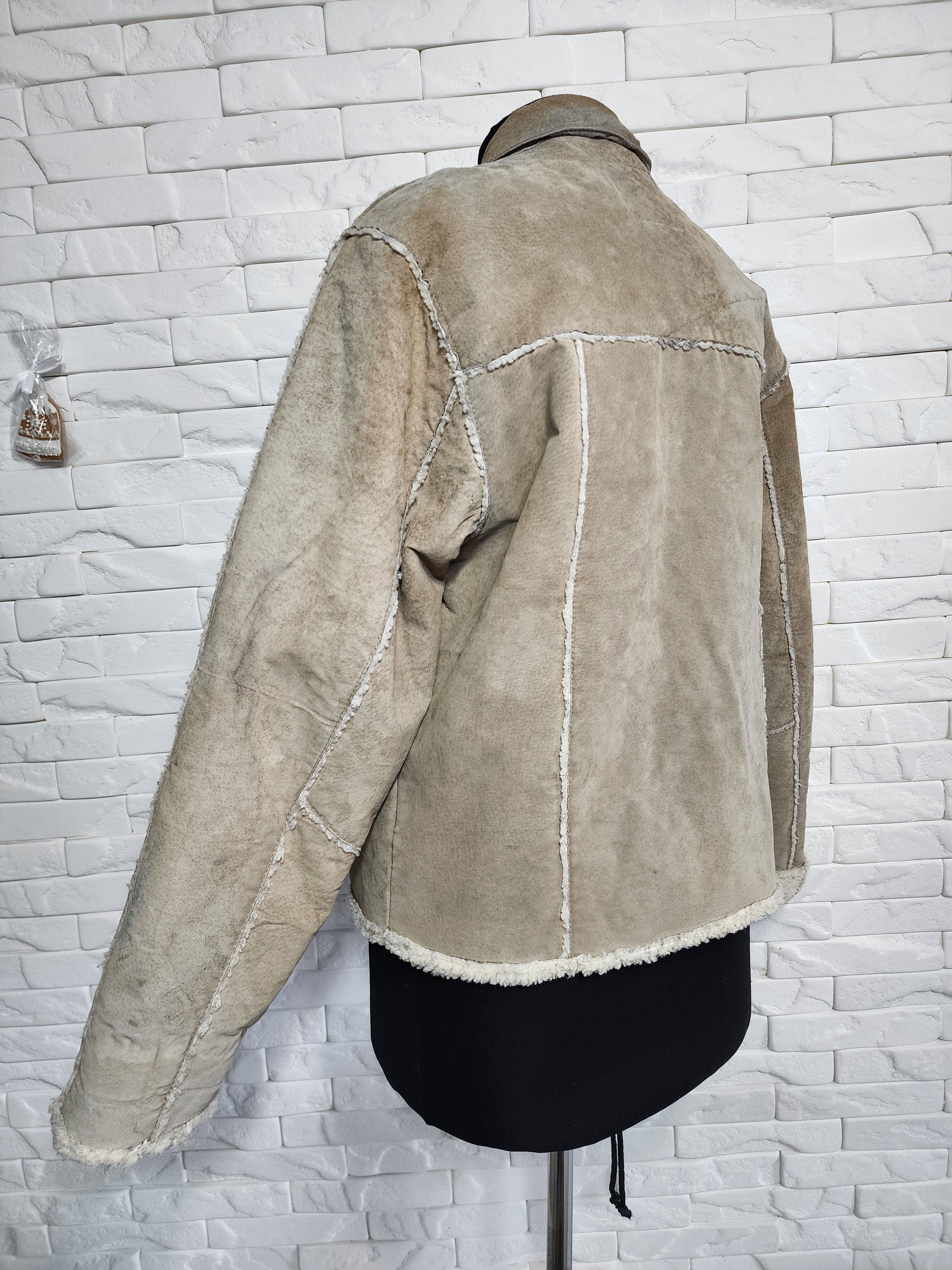 Other Men's Suede Style Jacket: Faux Fur Insulation, Metal Zipper Size US L / EU 52-54 / 3 - 6 Thumbnail