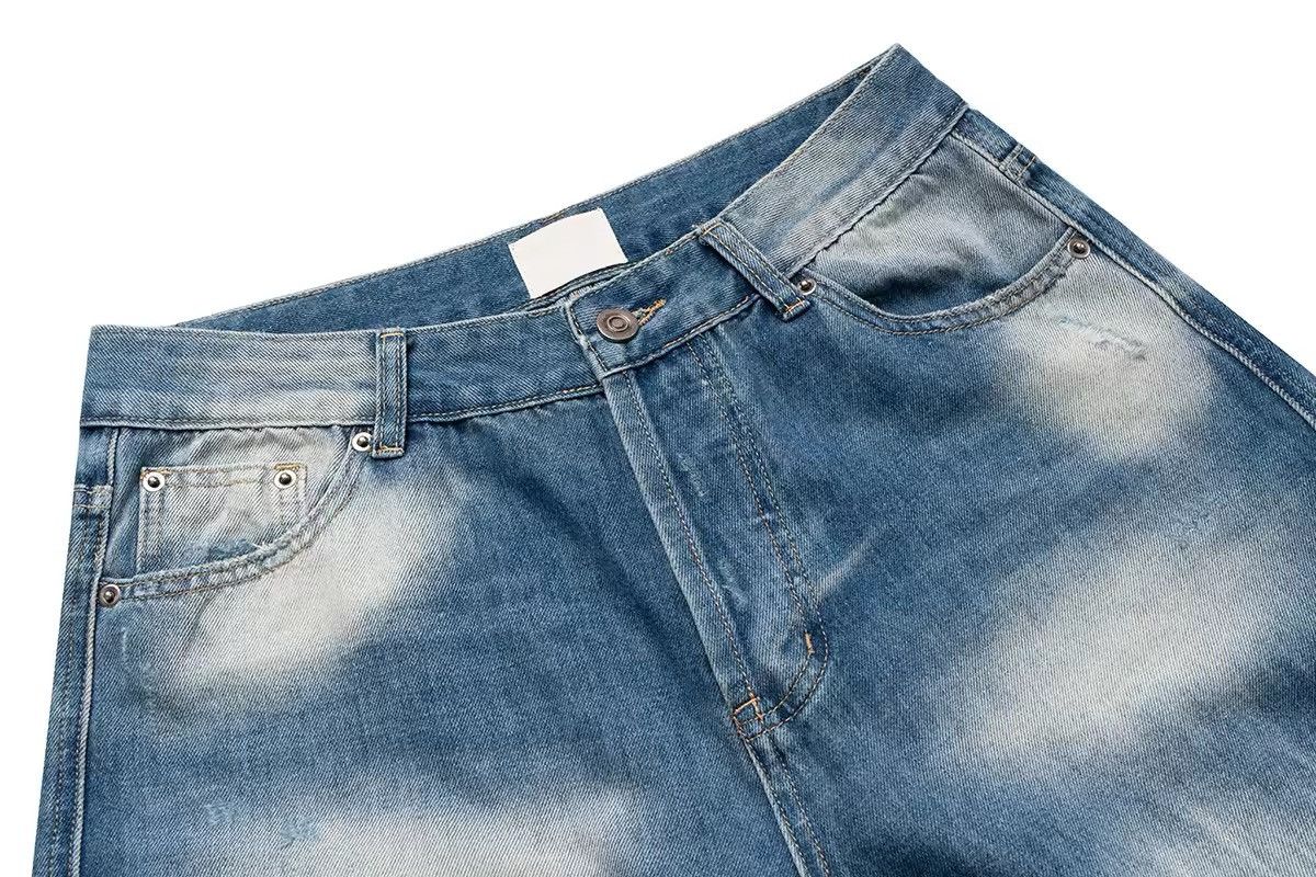 Japanese Brand × Vintage Vintage Ripped Washed Frayed Edges Baggy Jeans Size US 34 / EU 50 - 3 Thumbnail