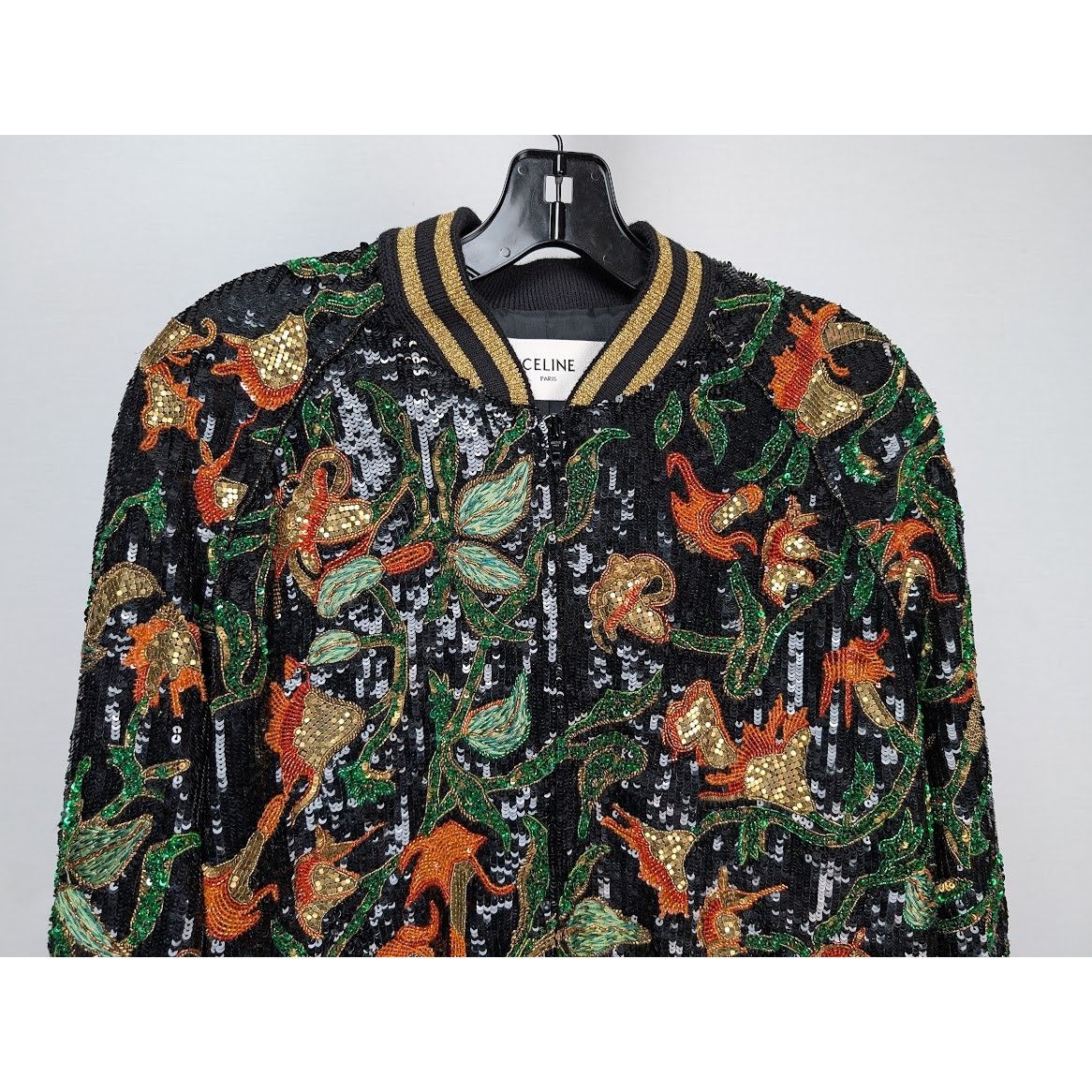 Celine o1rshd1 Teddy Souvenir Jacket Dark Flower in Multicolor Size US M / EU 48-50 / 2 - 7 Thumbnail