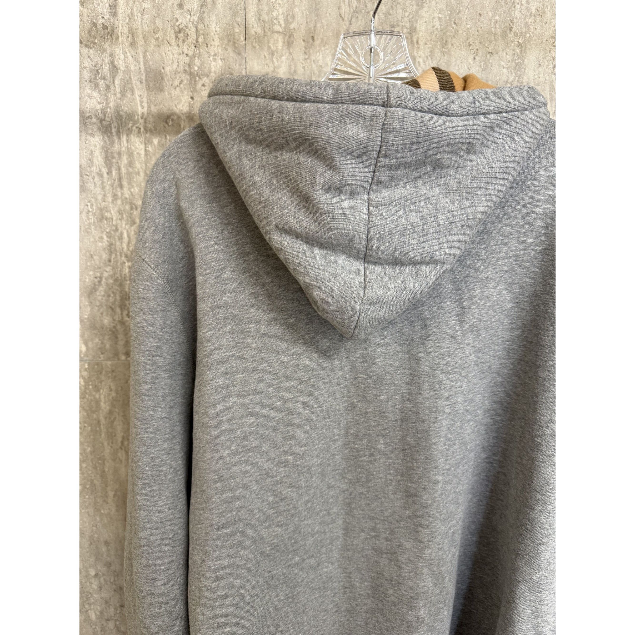 Burberry Burberry Gray Full-Zip Hoodie Sweatshirt XXXL Made In Portug Size US XXL / EU 58 / 5 - 12 Thumbnail