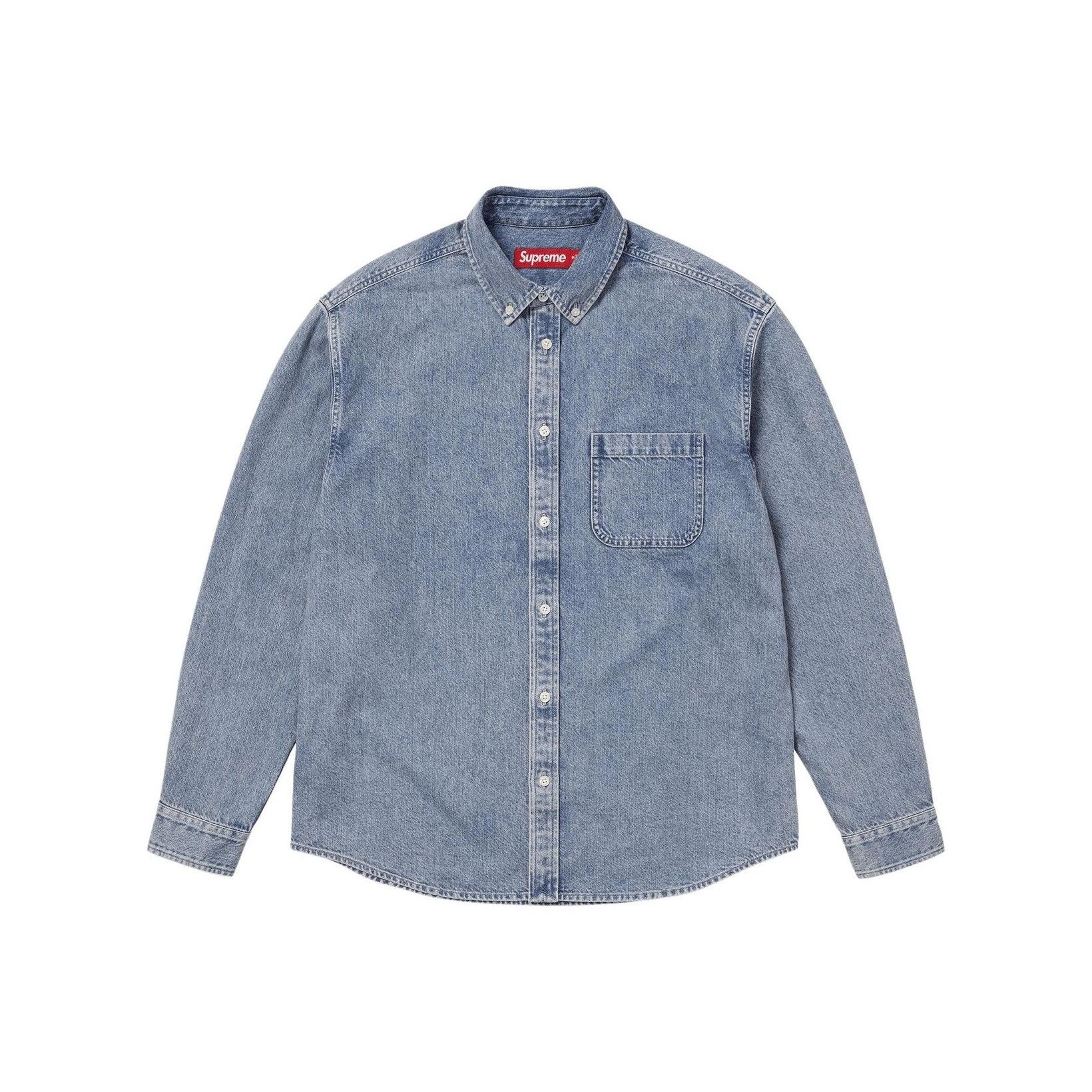 Supreme Supreme Denim Button Up Shirt Size XL Size US XL / EU 56 / 4 - 1 Thumbnail