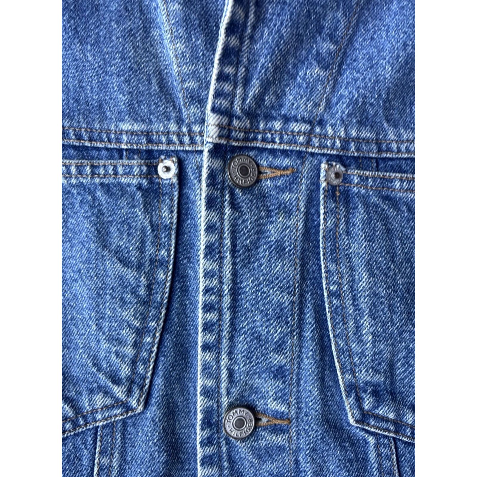 Tommy Hilfiger VINTAGE Tommy Hilfiger Denim Vest Mens Large Crest 90s Size US L / EU 52-54 / 3 - 5 Thumbnail
