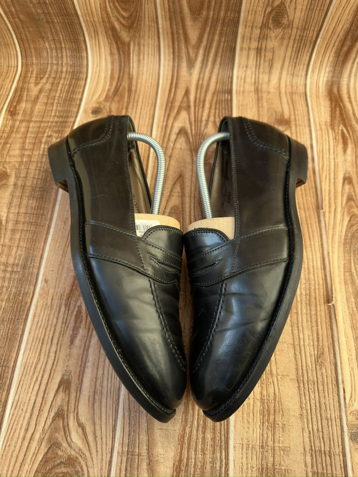 Alden Alden Leather Shell Cordovan Loafers Black Size US 10.5 / EU 43-44 - 3 Thumbnail