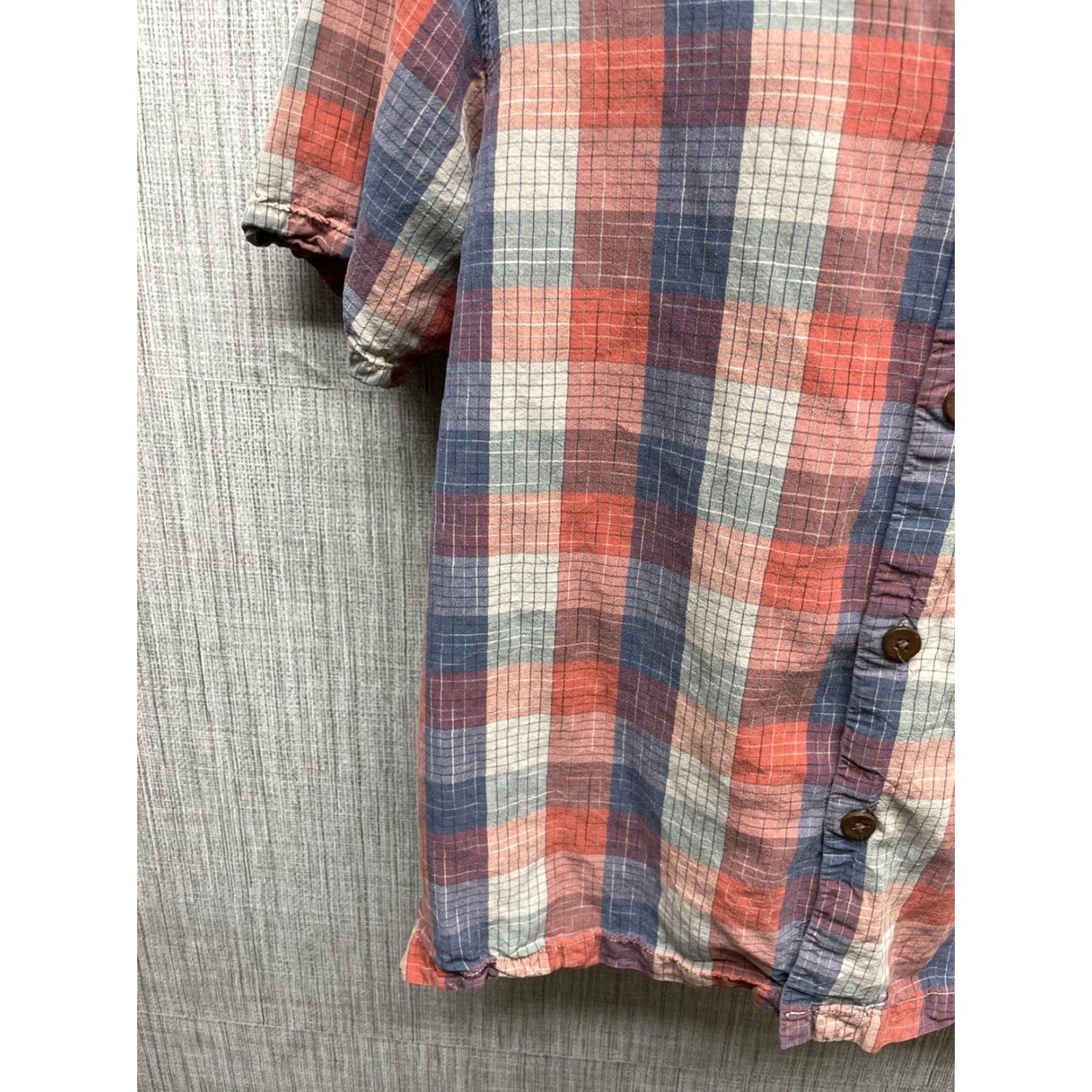 Tommy Bahama Tommy Bahama Shirt Plaid Short Sleeve Button-Up Mens S Multicolor 100% Silk Original Fit Plaid 90s? (note: avoid uncertain). Size US 29 - 4 Thumbnail