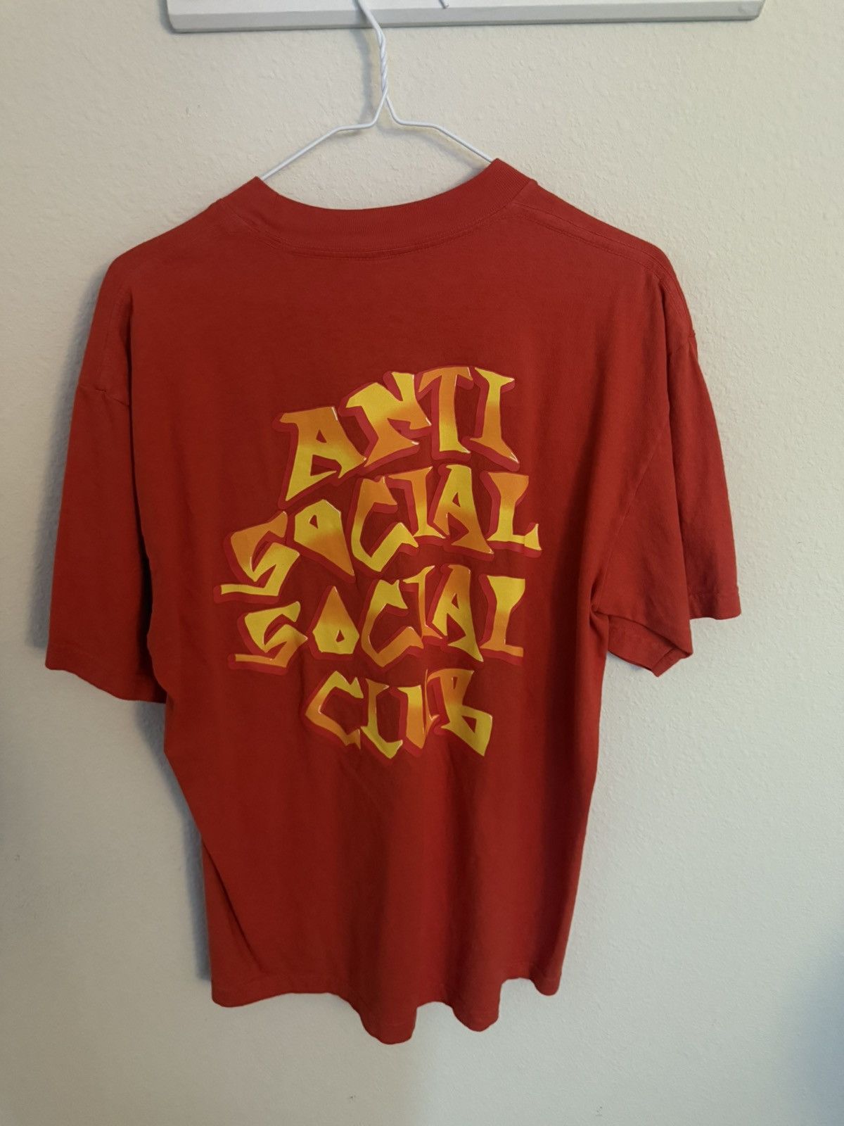 Anti Social Social Club Anti Social Social Club Men's Orange T-shirt Size US M / EU 48-50 / 2 - 2 Thumbnail