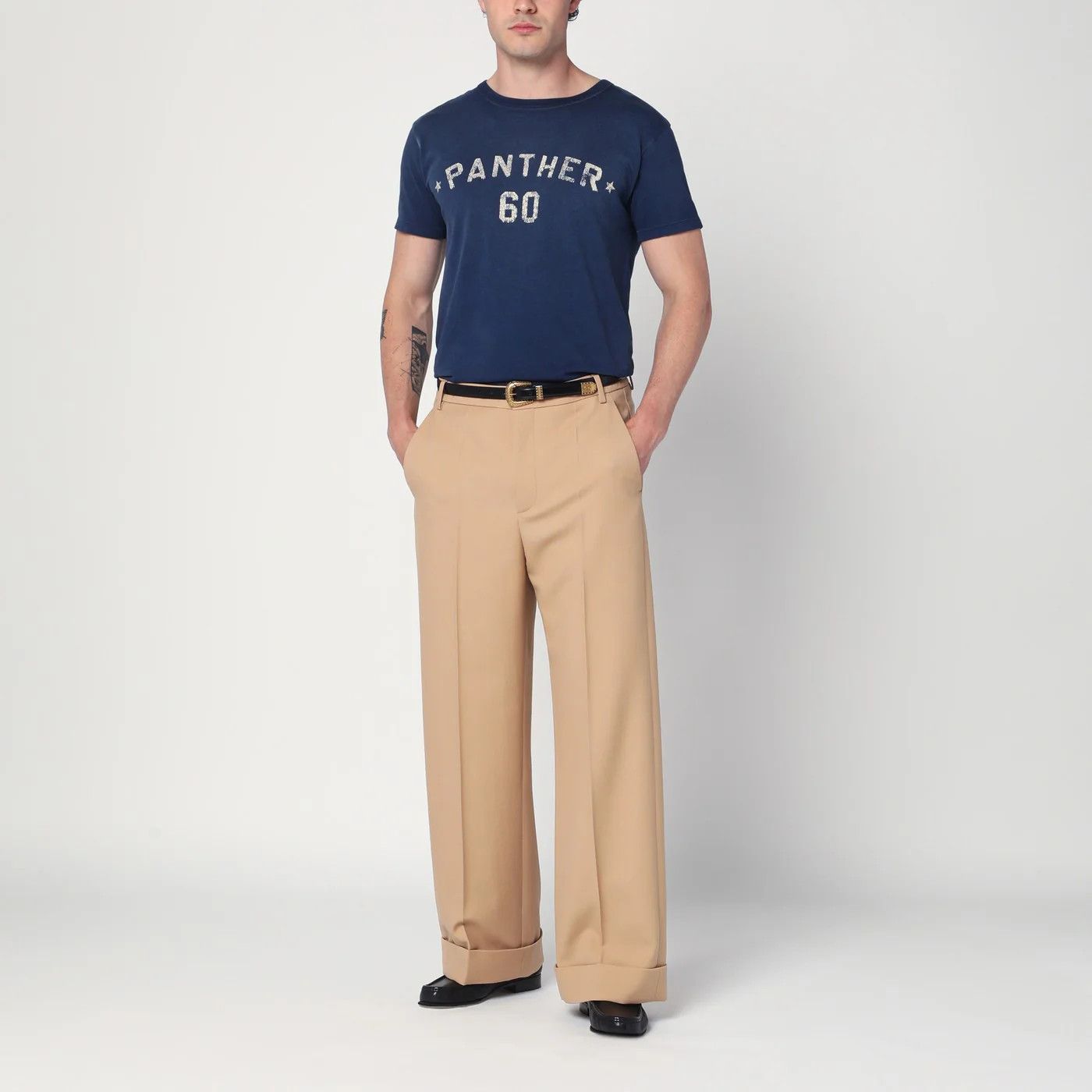 Valentino o1d2blof0326 Chez Valentino T-Shirt In Blue Size US L / EU 52-54 / 3 - 2 Thumbnail