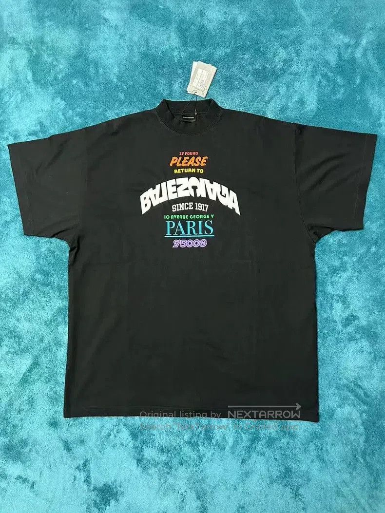 Balenciaga Balenciaga 25SS Rainbow Logo Short Sleeve Tee. Size US L / EU 52-54 / 3 - 1 Thumbnail