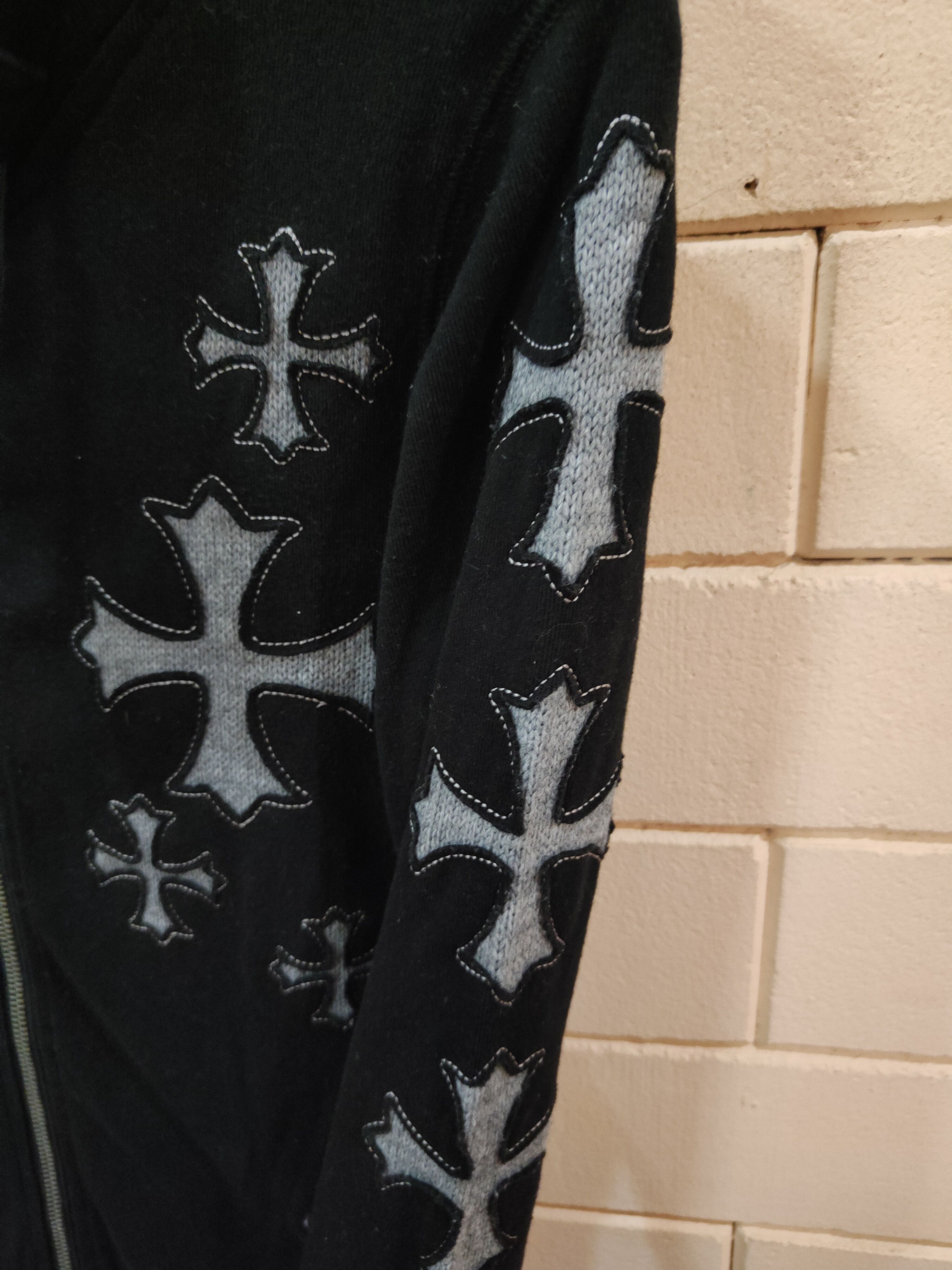 Japanese Brand GHTZ Chrome Hearts Inspired Sweater with extra long sleeves Size S / US 4 / IT 40 - 10 Thumbnail