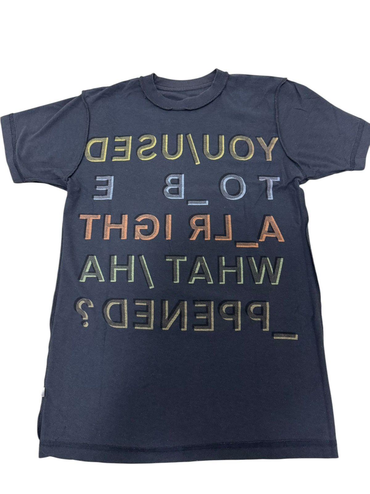 Band Tees IN RAINBOW RADIOHEAD EXTRA SMALL AOP 15 STEP SONG LYRIC TEE Size US XXS / EU 40 - 4 Thumbnail