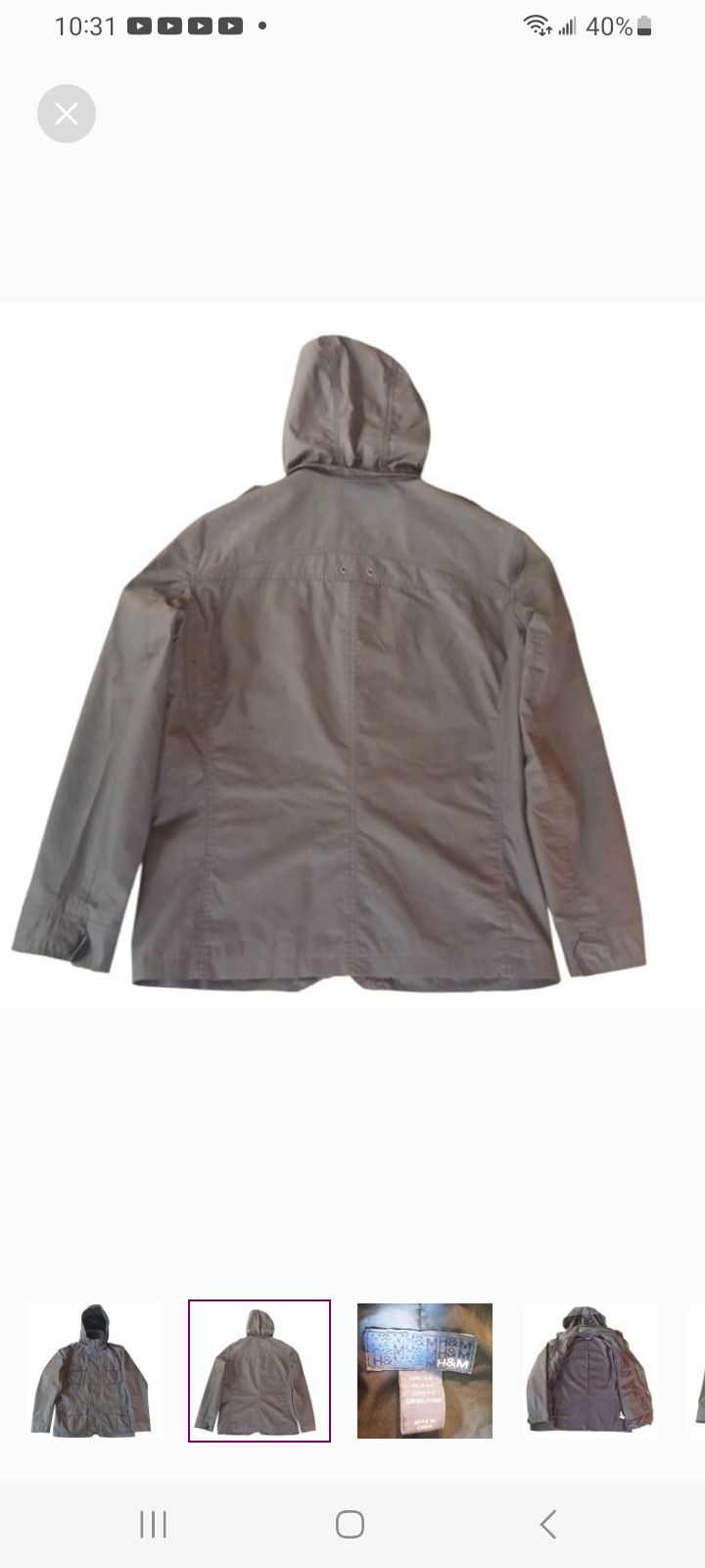 H&M H & M Green Utility Terrain Jacket Size US L / EU 52-54 / 3 - 2 Thumbnail