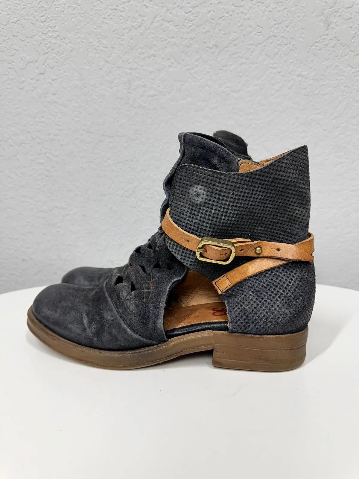 A.S.98 Vintage Guidi Style AS 98 Leather Boots Italy Design Poell Size US 7 / EU 40 - 1 Thumbnail