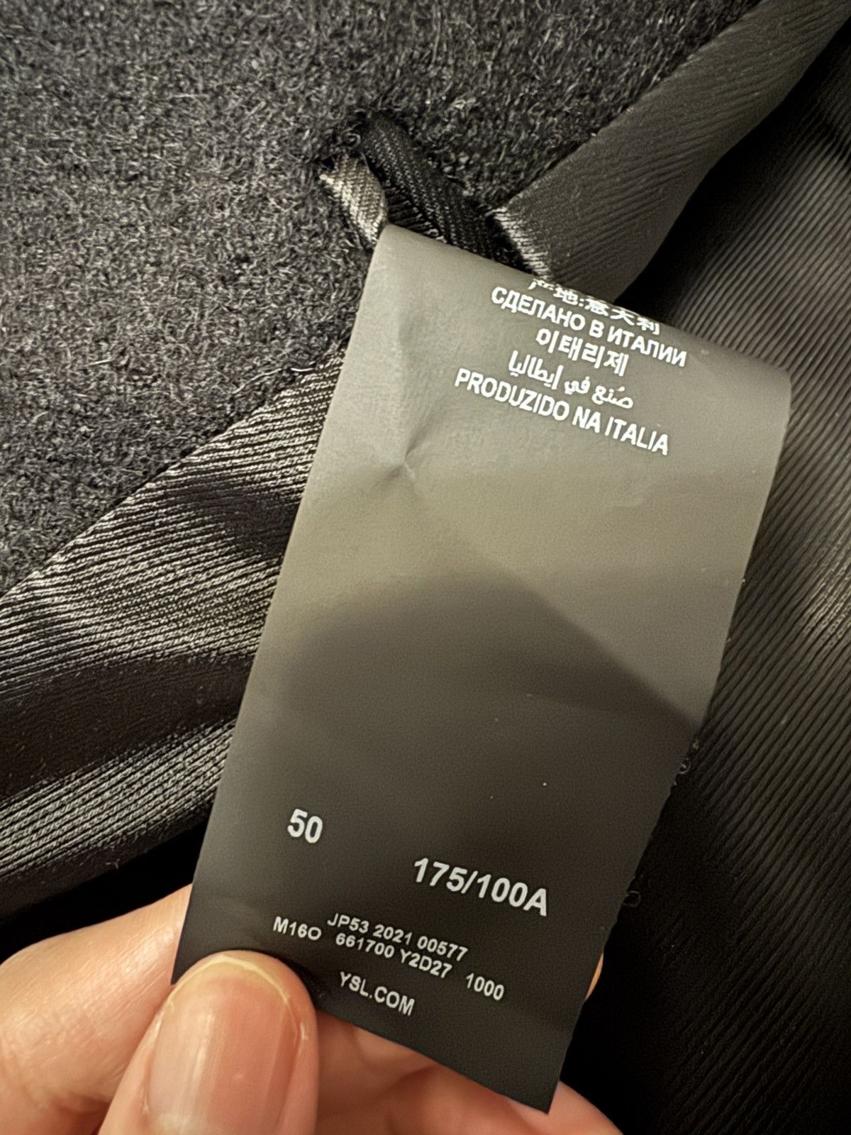 Saint Laurent Paris Wool mohair blend wide shoulder double breasted blazer Size 48R - 5 Thumbnail