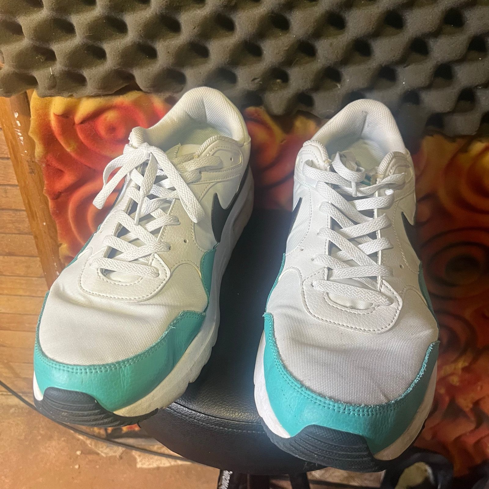 Nike white and blue Men’s nike air Max athletic Casual shoes 14 Size US 14 / EU 47 - 3 Thumbnail