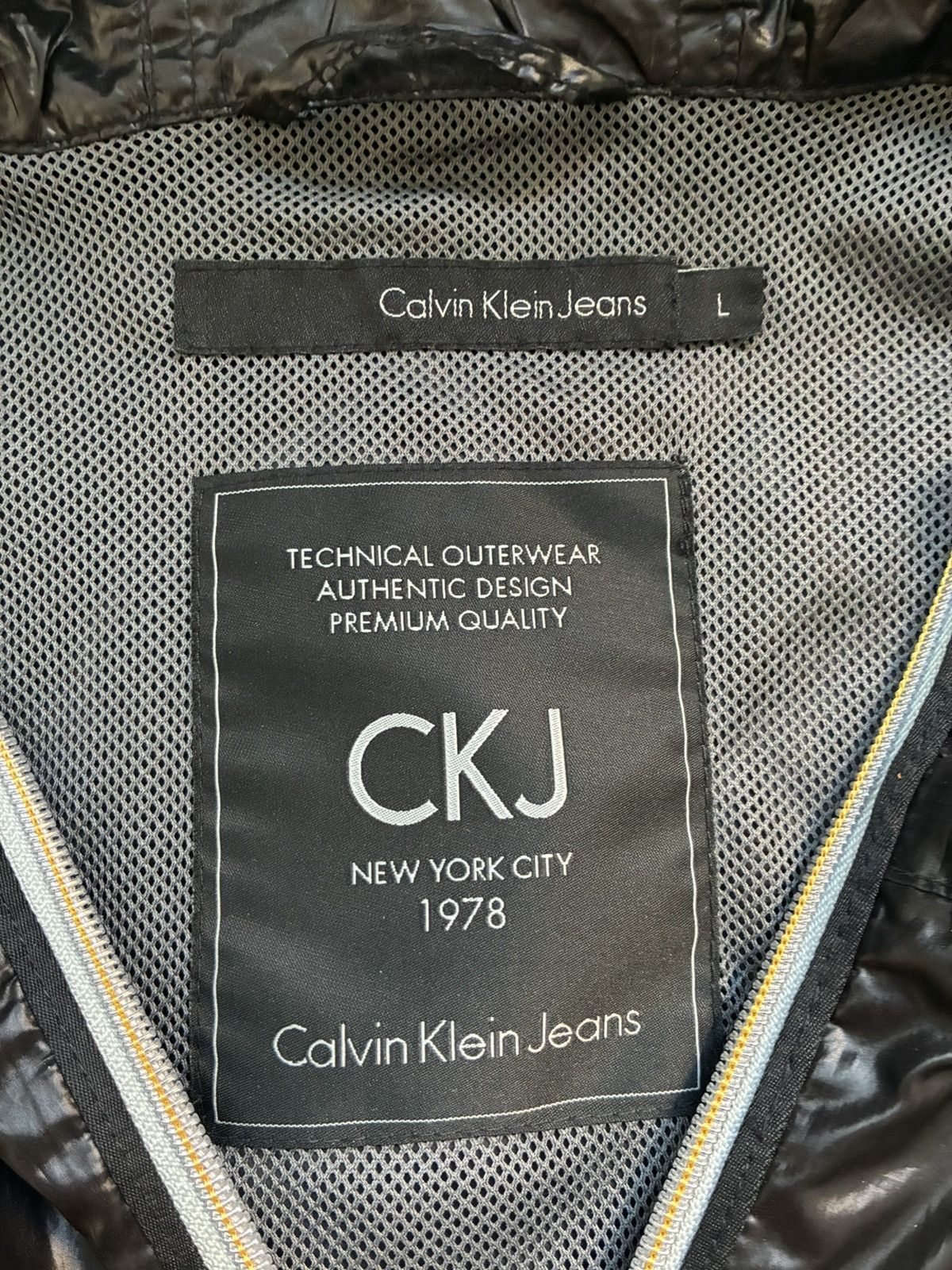 Calvin Klein Calvin Klein Black Windbreaker Jacket Size US L / EU 52-54 / 3 - 7 Thumbnail