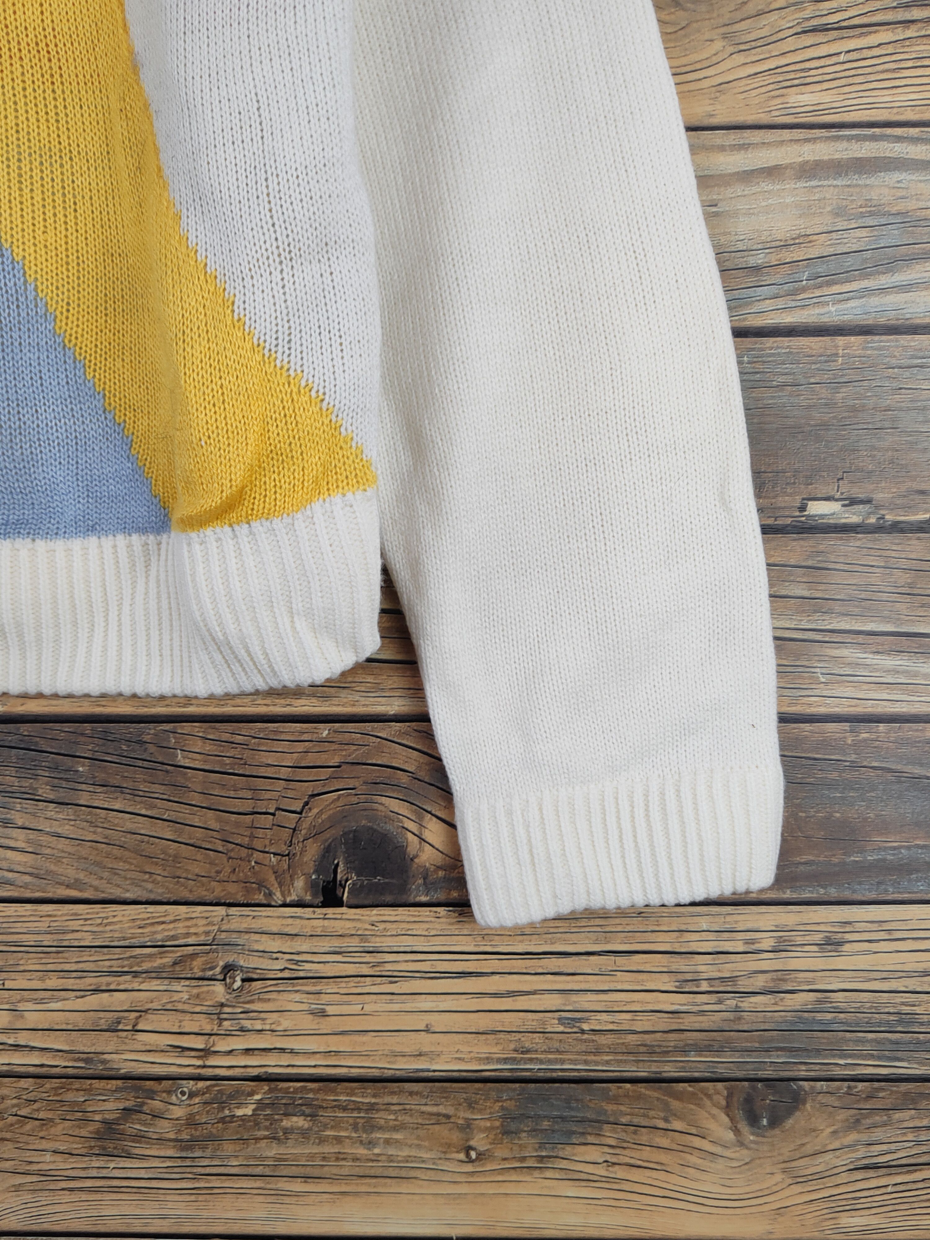 Japanese Brand × Vintage Candy Stripper Ivory Knitwear Sweatshirts #W2162 Size M / US 6-8 / IT 42-44 - 6 Thumbnail