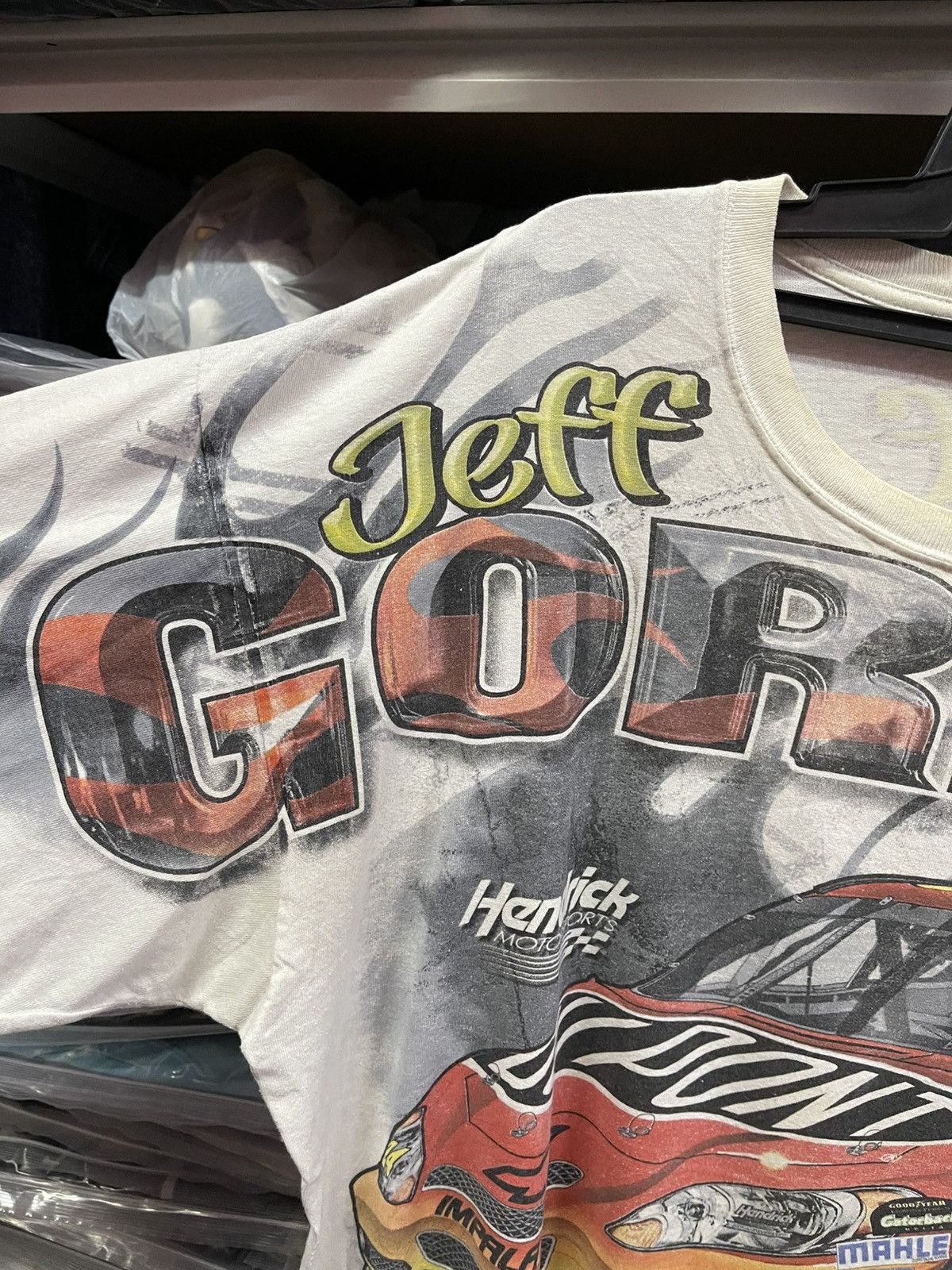 Vintage Vintage Jeff Gordon Over Print Very Rare🔥🔥🔥 Size US XXL / EU 58 / 5 - 2 Thumbnail