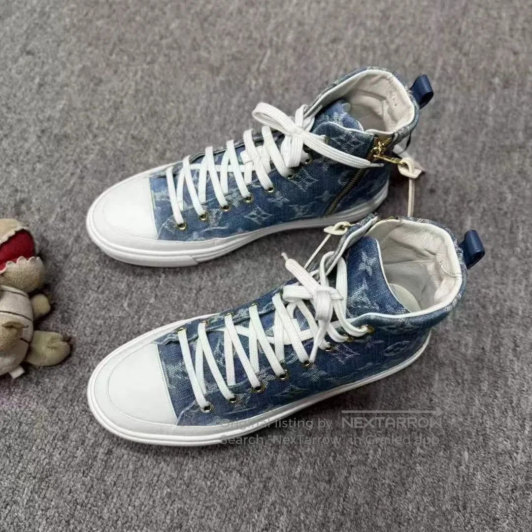 Louis Vuitton Louis Vuitton Monogram Denim Sneakers. Size US 6 / EU 39 - 1 Thumbnail