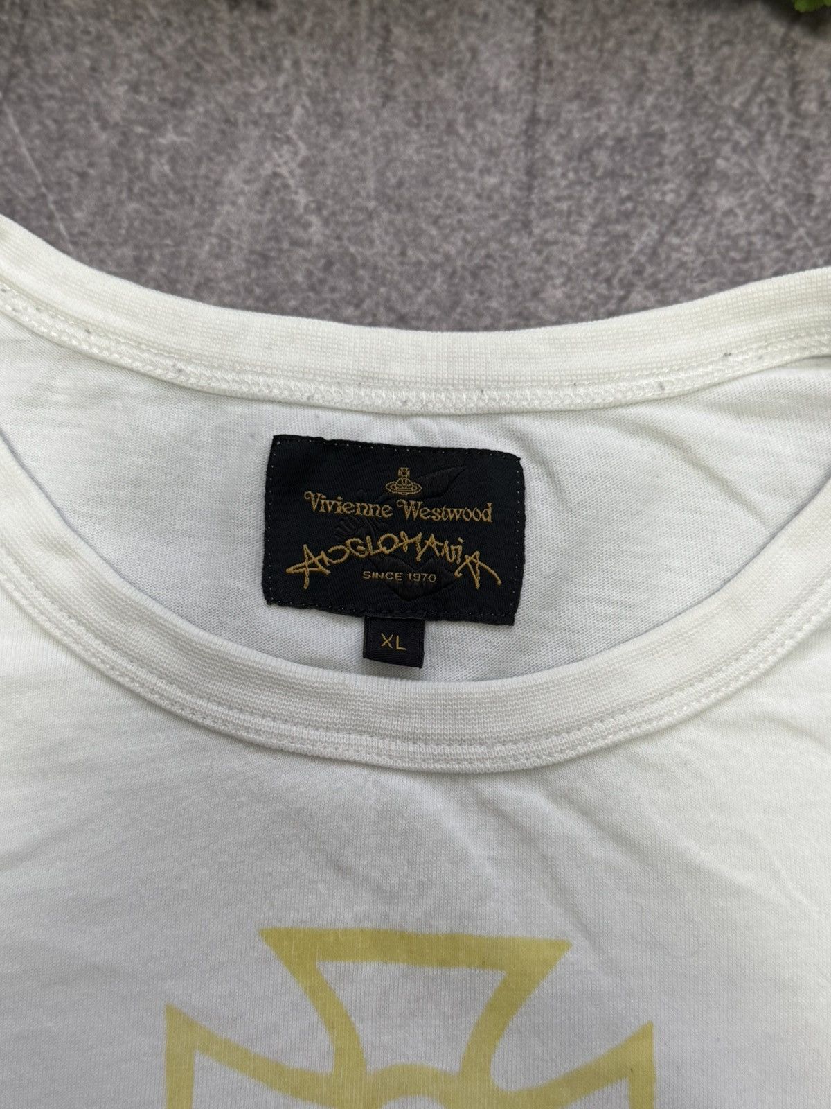 Vivienne Westwood Vivienne Westwood Anglomania White Designer Big Logo T-shirt Size US XL / EU 56 / 4 - 4 Thumbnail