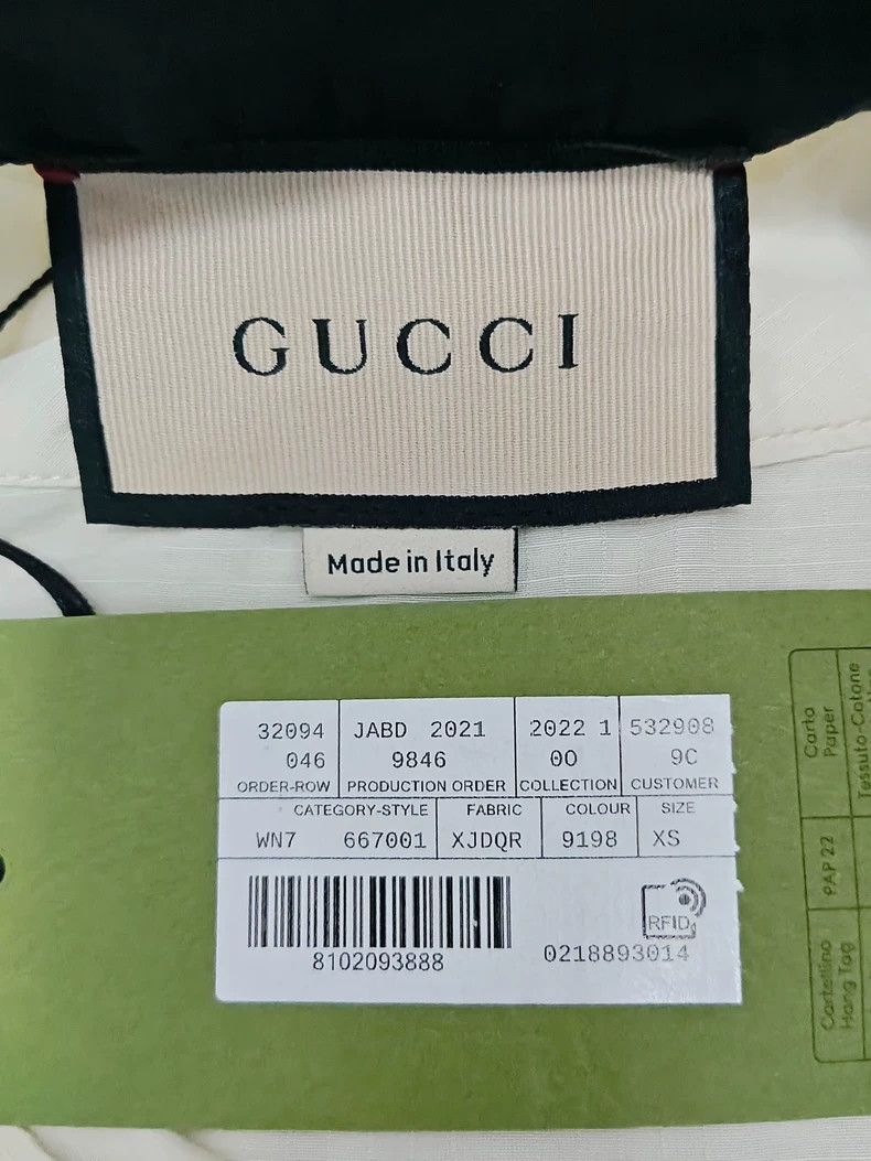 Gucci Gucci 23ss nylon label contrast color sweatshirt 2502-Nexta Size US XS / EU 42 / 0 - 4 Thumbnail