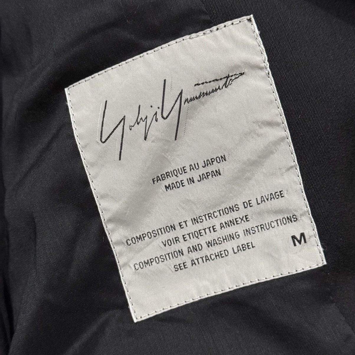 Vintage Yohji Yamamoto Double Breasted Wool Coat Size 38R - 9 Thumbnail