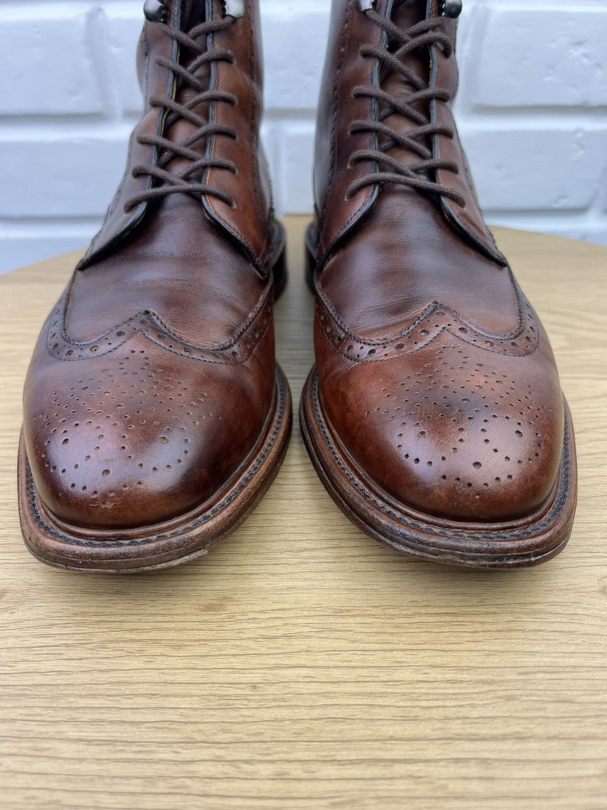 Oliver Sweeney Oliver Sweeney Brogue Boots Leather Shoes Liscolman Dark Tan Size US 10.5 / EU 43-44 - 7 Thumbnail