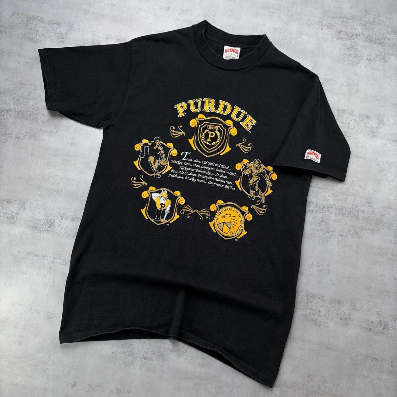 Nutmeg Vintage 90’s Nutmeg Purdue University T-Shirt Size US XL / EU 56 / 4 - 2 Thumbnail