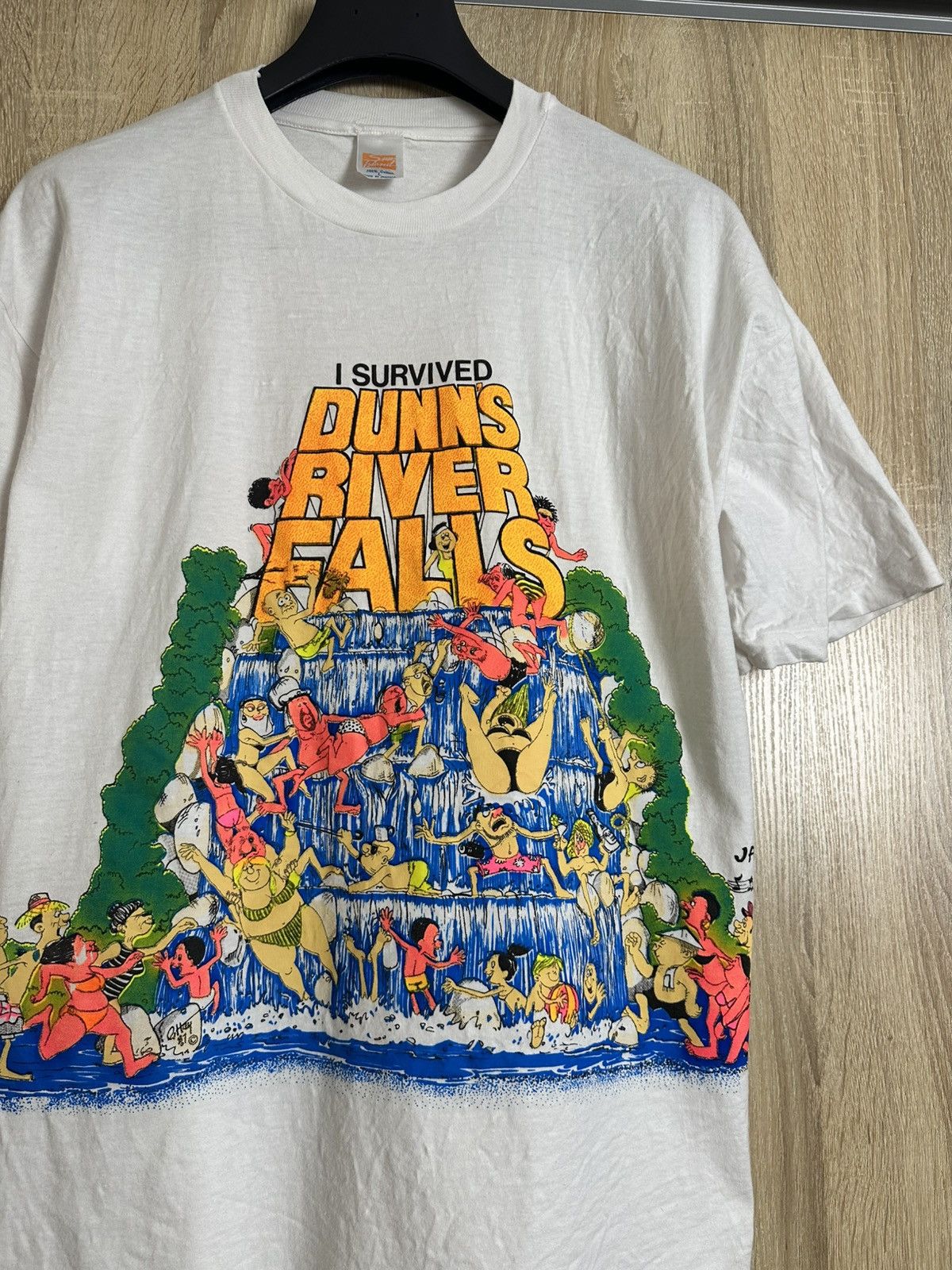 Quiksilver 🔥 90s I Survived Dunns River Falls Jamaica Vintage T Shirt Size US L / EU 52-54 / 3 - 1 Thumbnail