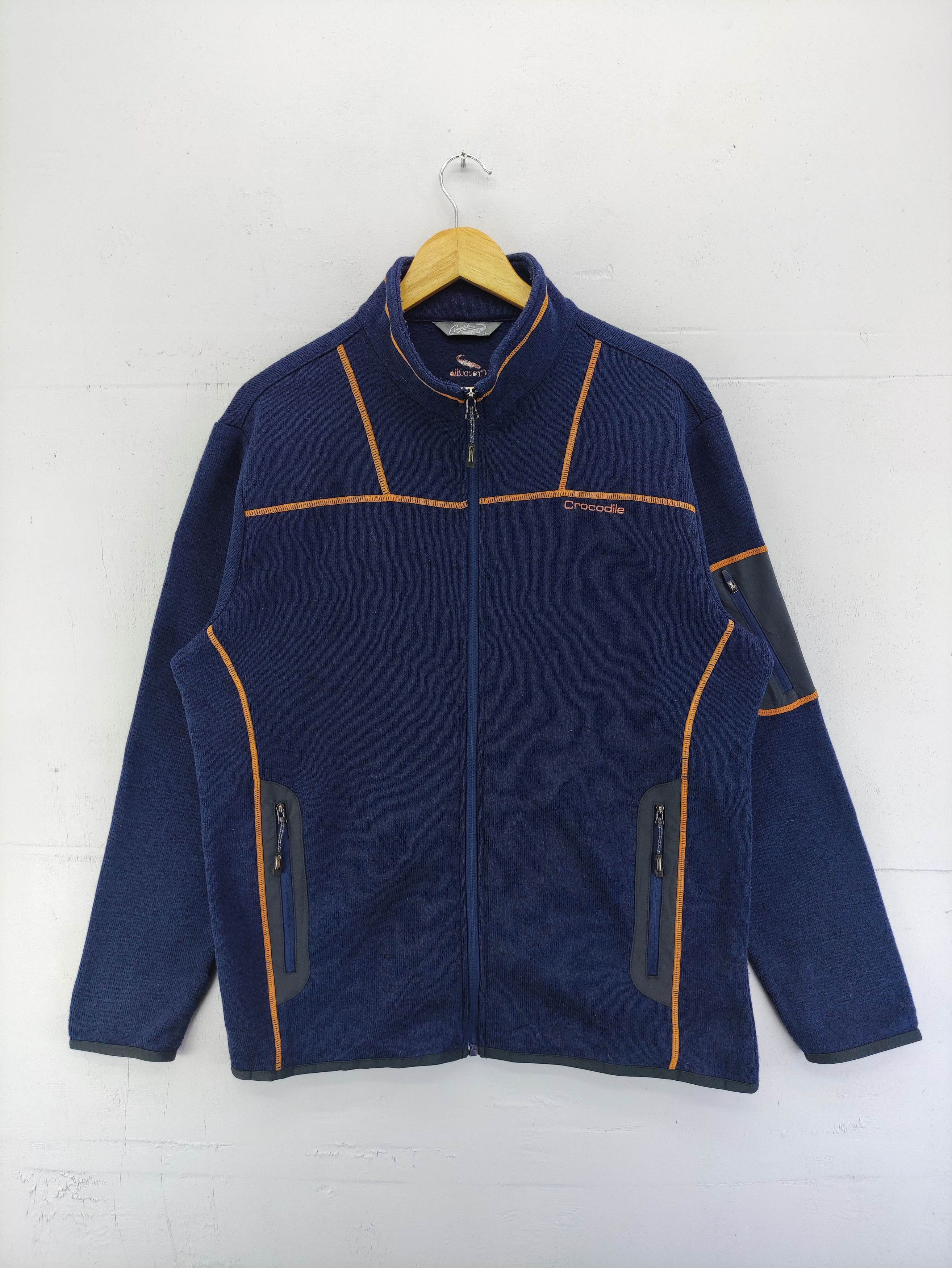 image of Vintage Crocodile Sweater Zipper, Men's (Size Large)