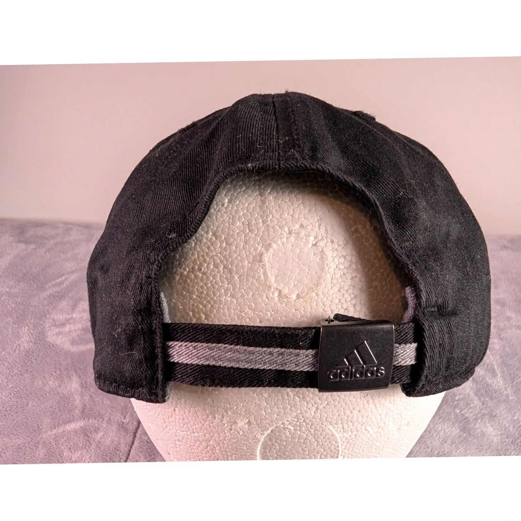 Adidas Adidas Climalite Baseball Cap Black Cotton Adjustable OSFA Men Dark Silver Logo Cap Size ONE SIZE - 3 Thumbnail