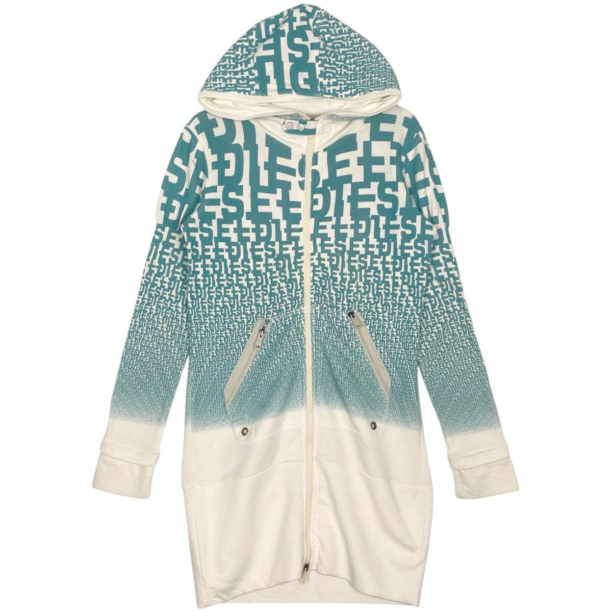 Vintage Vintage Diesel Full Zip Sweater Hoodie All Over Print Size M Size US M / EU 48-50 / 2 - 1 Thumbnail