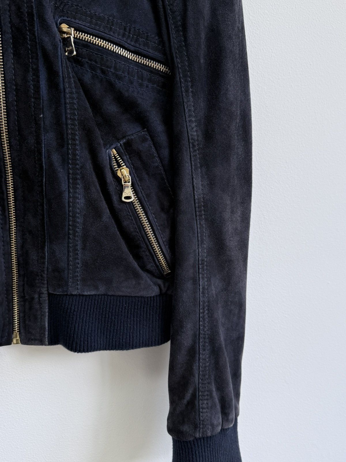 Dolce & Gabbana Dolce & Gabbana Lamb Suede Leather Jacket Size M / US 6-8 / IT 42-44 - 3 Thumbnail